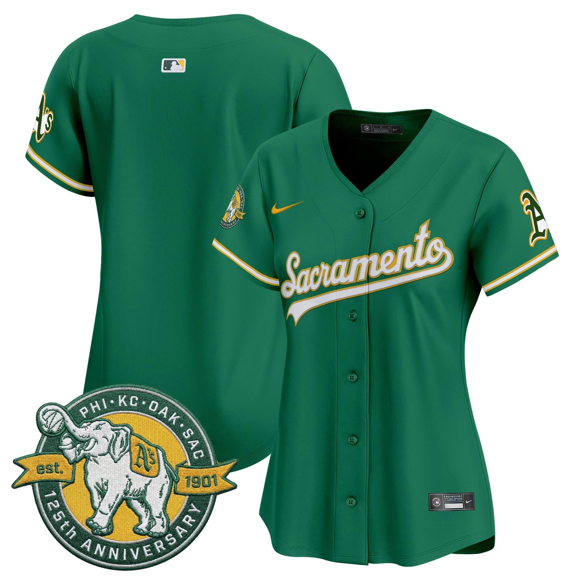 Women’s ‘Sacramento Edition’ Vapor Premier Limited Jersey – 125th Anniversary Patch