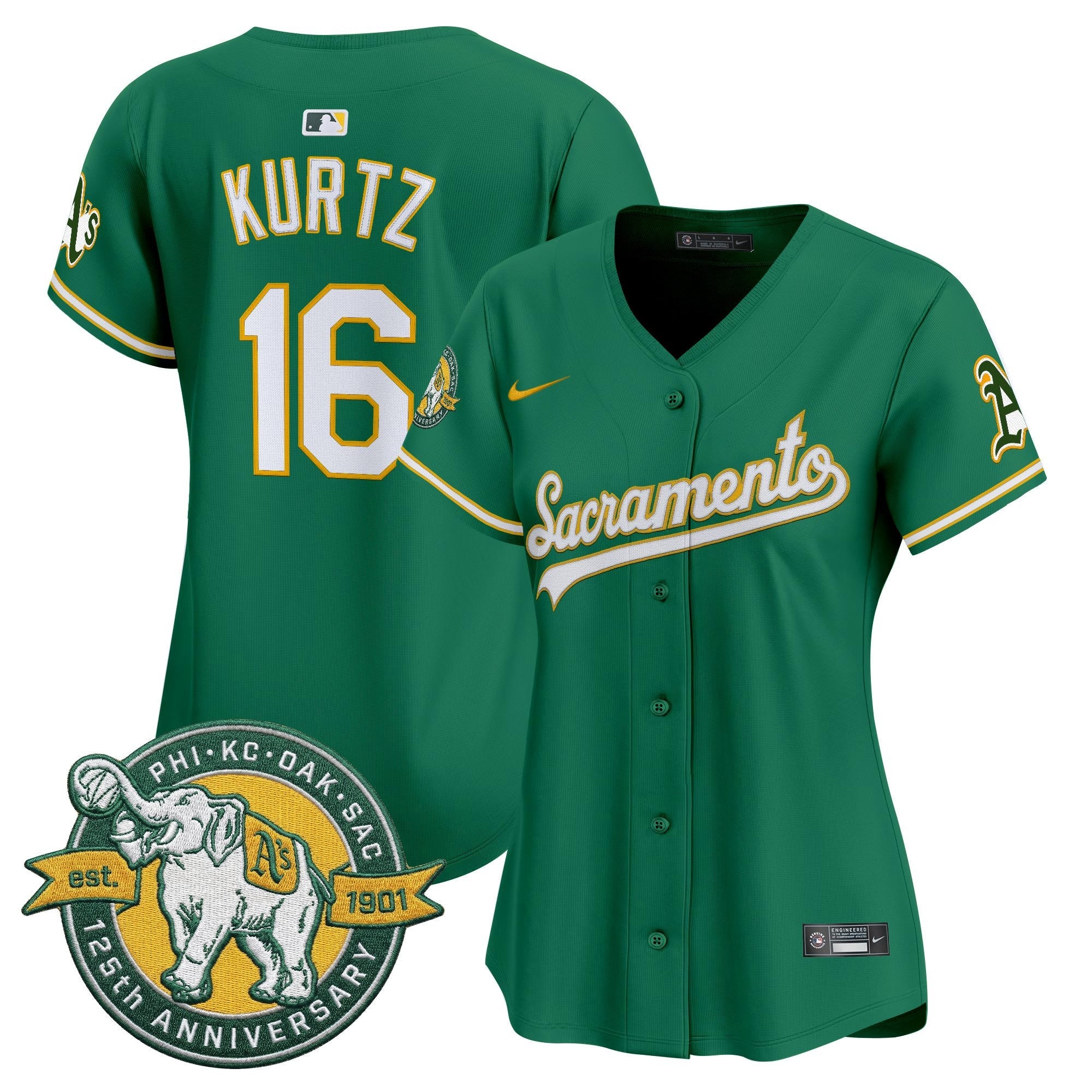Women’s ‘Sacramento Edition’ Vapor Premier Limited Jersey – 125th Anniversary Patch