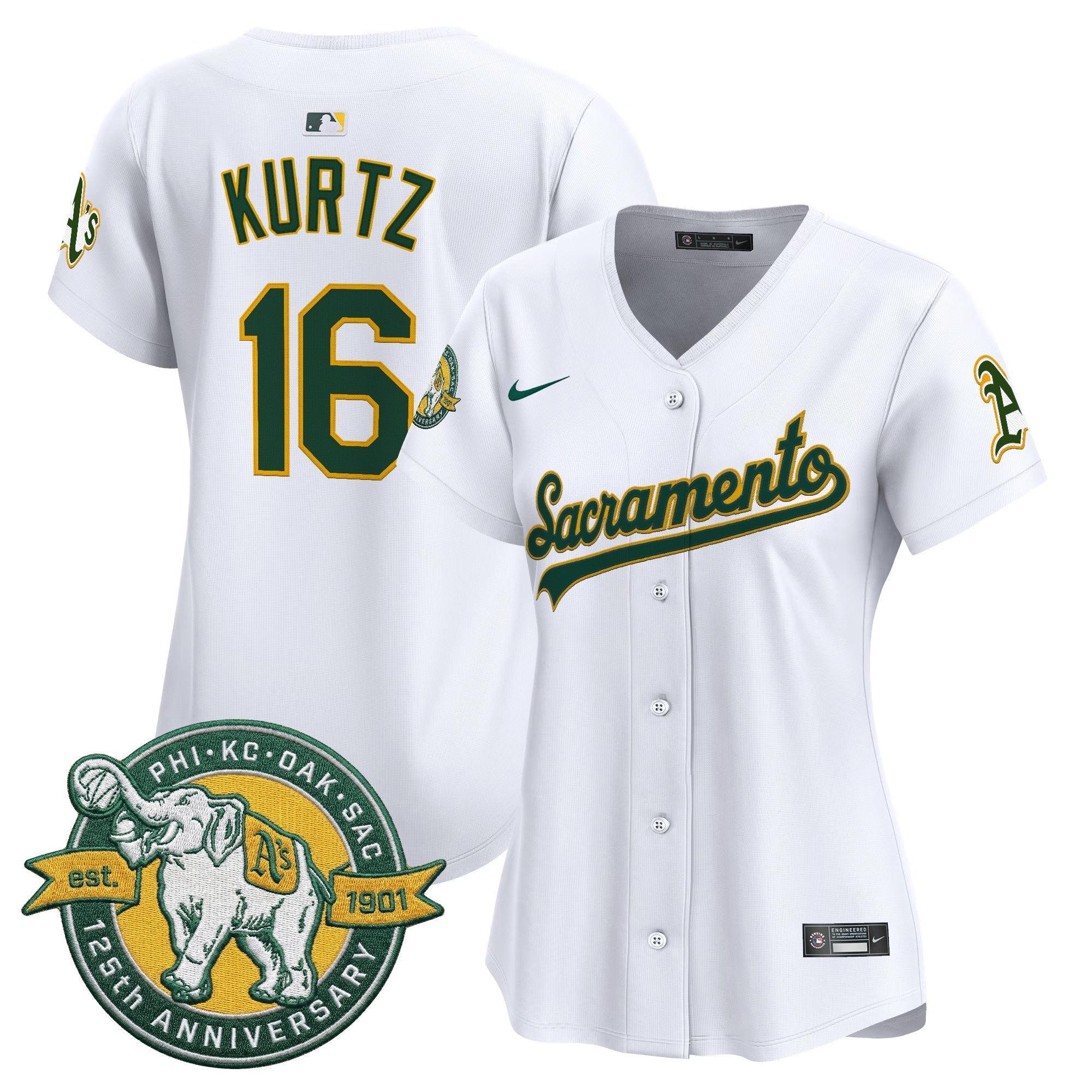 Women’s ‘Sacramento Edition’ Vapor Premier Limited Jersey – 125th Anniversary Patch