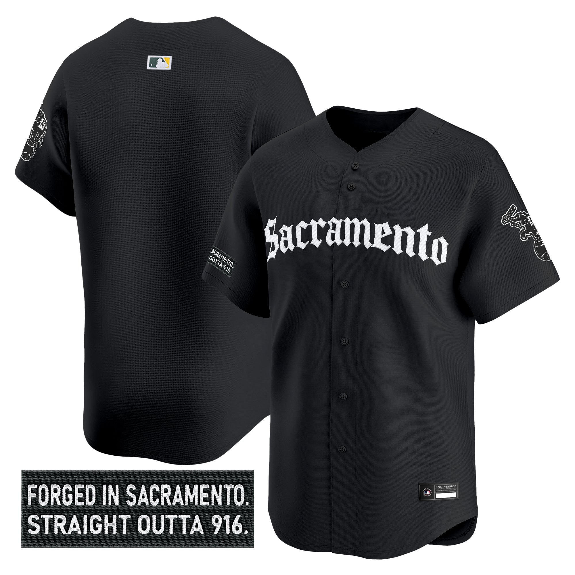 Men’s ‘Sacramento Gothic Edition’ Vapor Premier Limited Jersey
