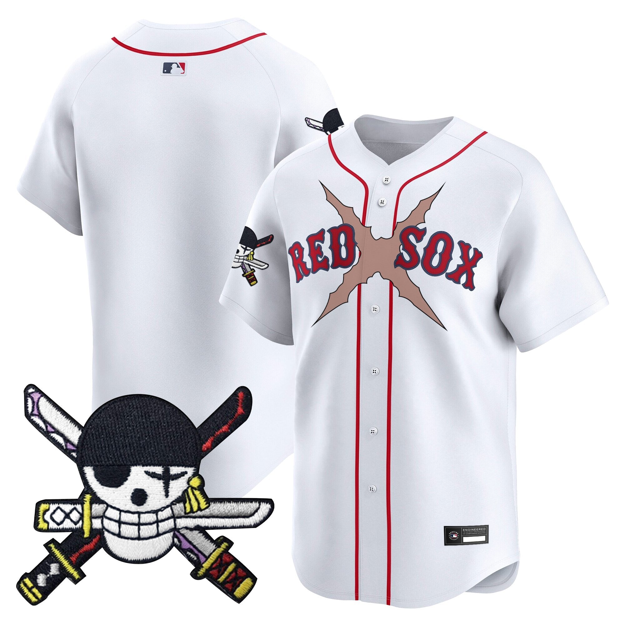 Men’s x One Piece Zoro Patch Vapor Premier Limited Jersey – Stitched