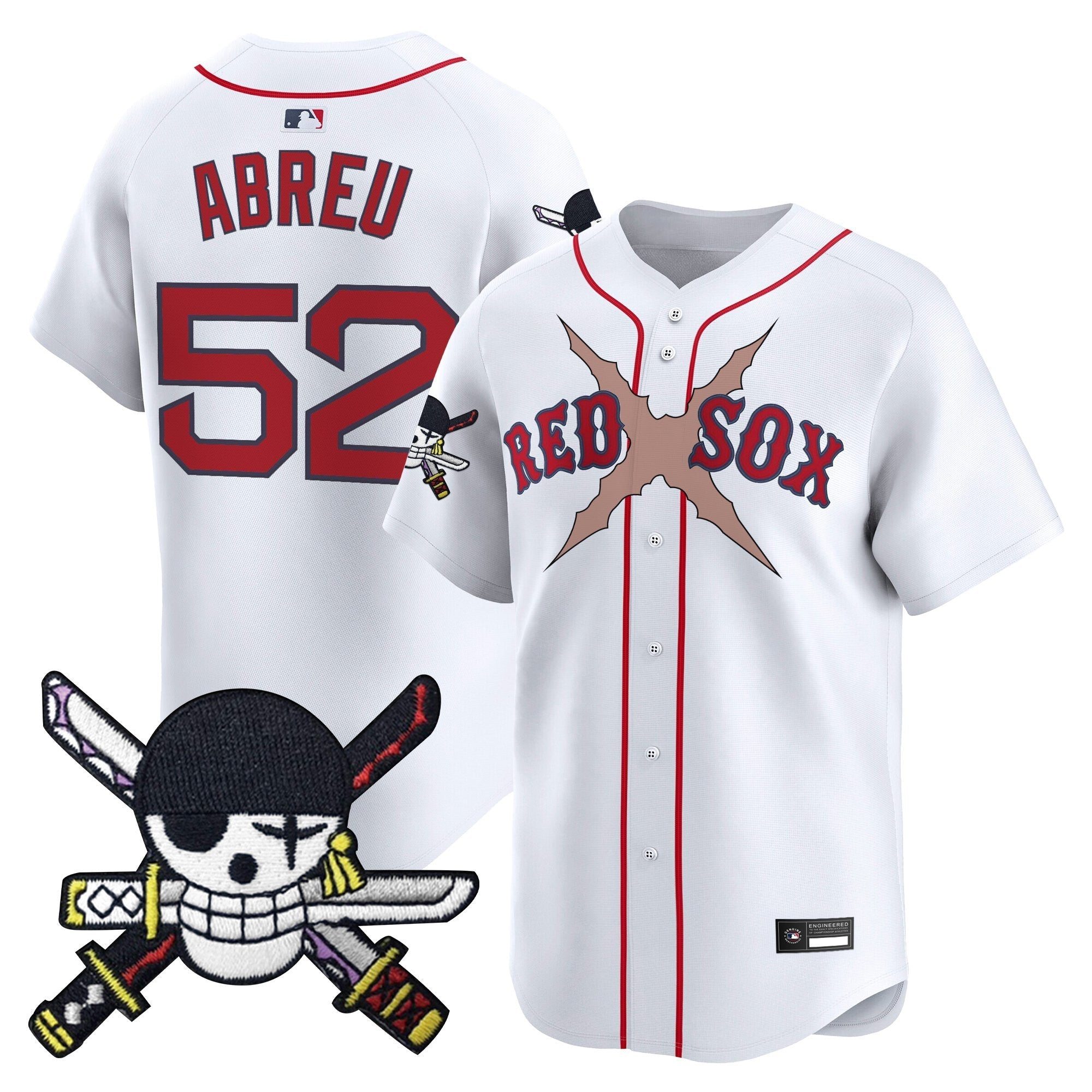 Men’s x One Piece Zoro Patch Vapor Premier Limited Jersey – Stitched