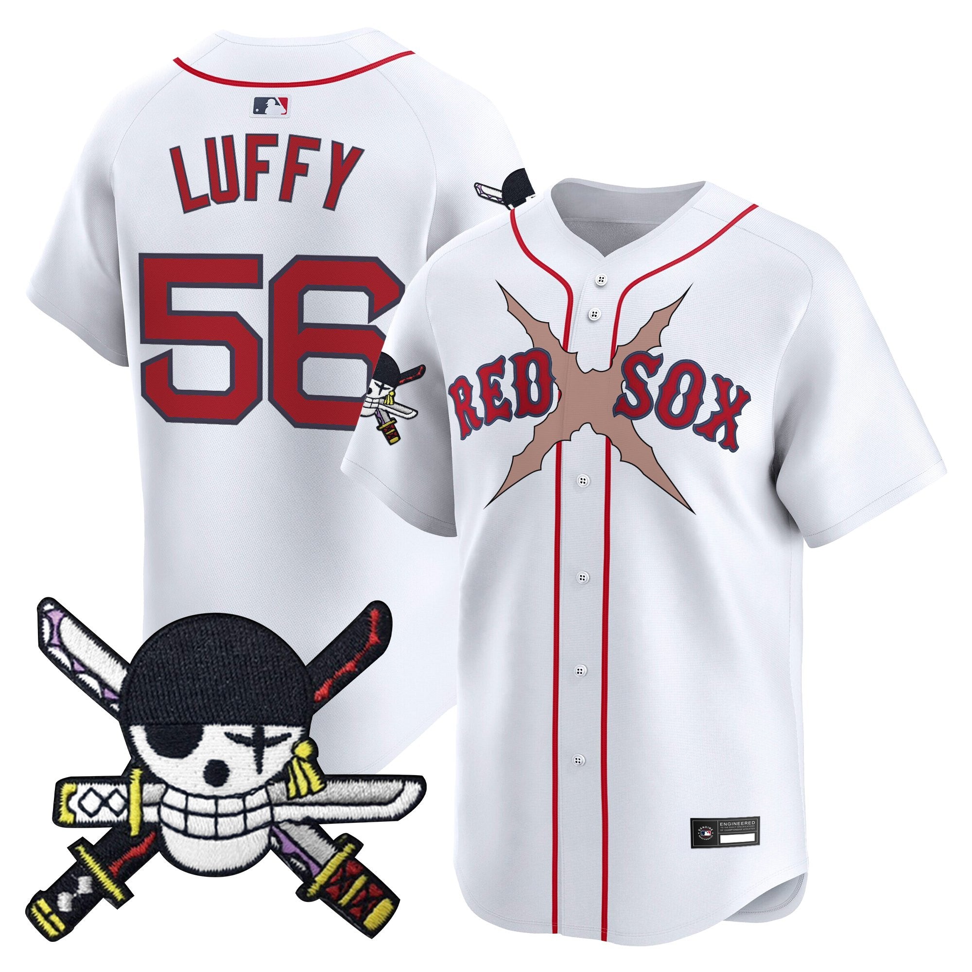 Men’s x One Piece Zoro Patch Vapor Premier Limited Jersey – Stitched
