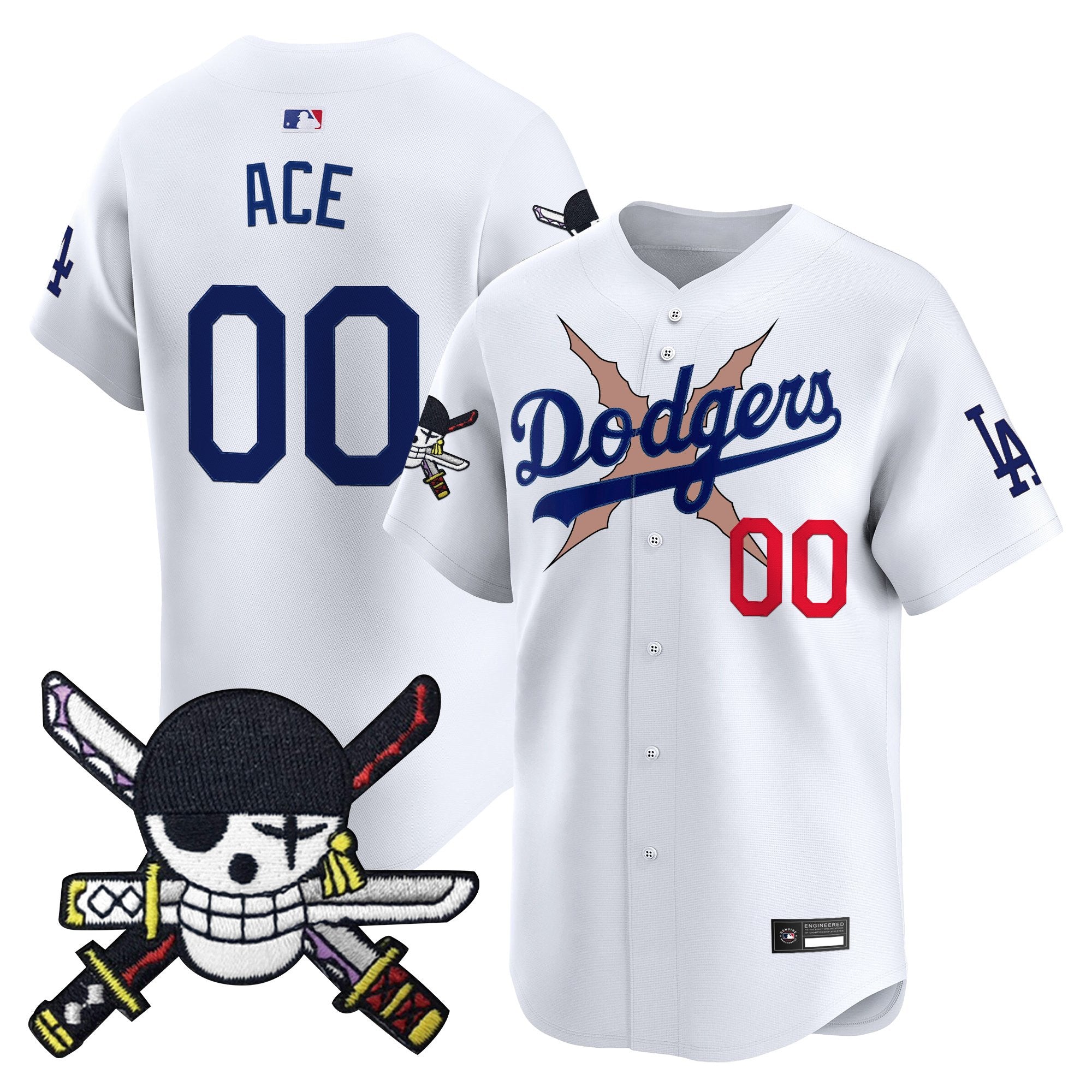 Men’s x One Piece Zoro Patch Vapor Premier Limited Jersey – Stitched