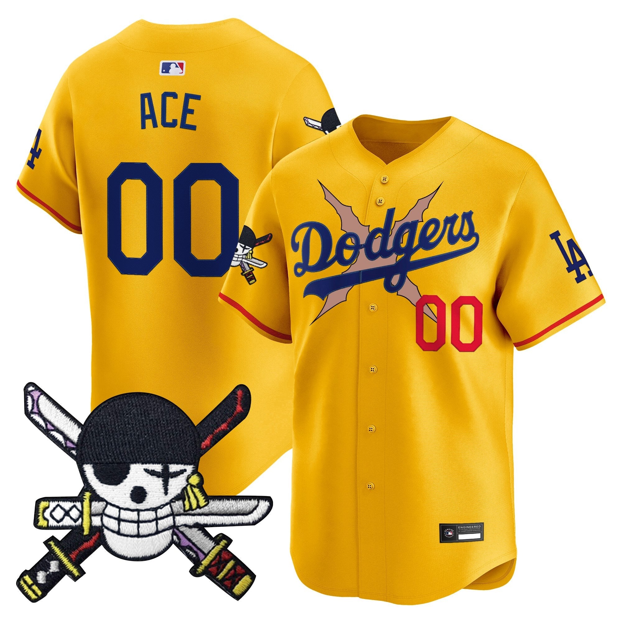 Men’s x One Piece Zoro Patch Vapor Premier Limited Jersey – Stitched