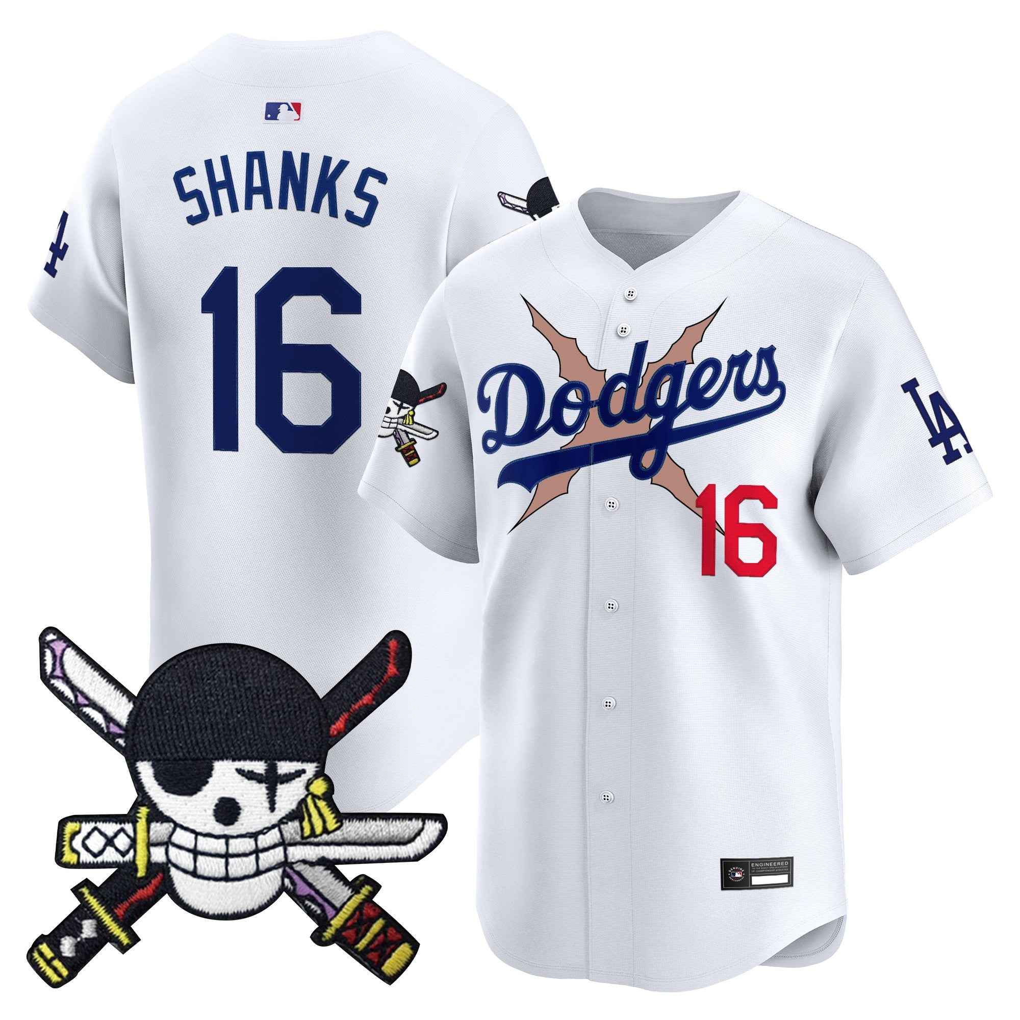 Men’s x One Piece Zoro Patch Vapor Premier Limited Jersey – Stitched