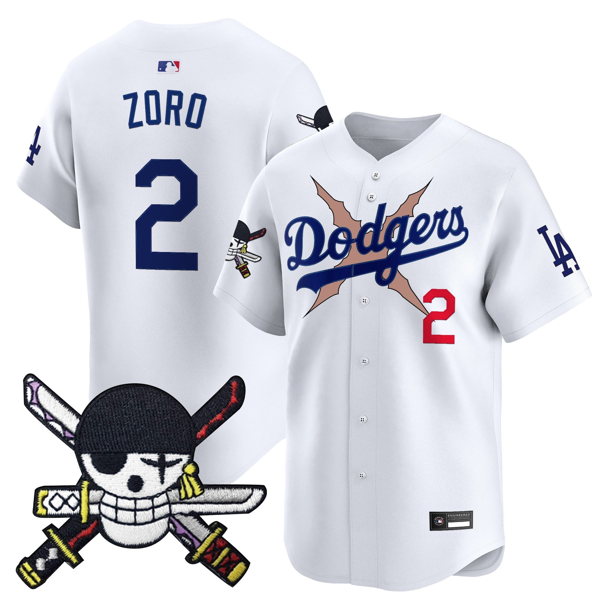 Men’s x One Piece Zoro Patch Vapor Premier Limited Jersey – Stitched