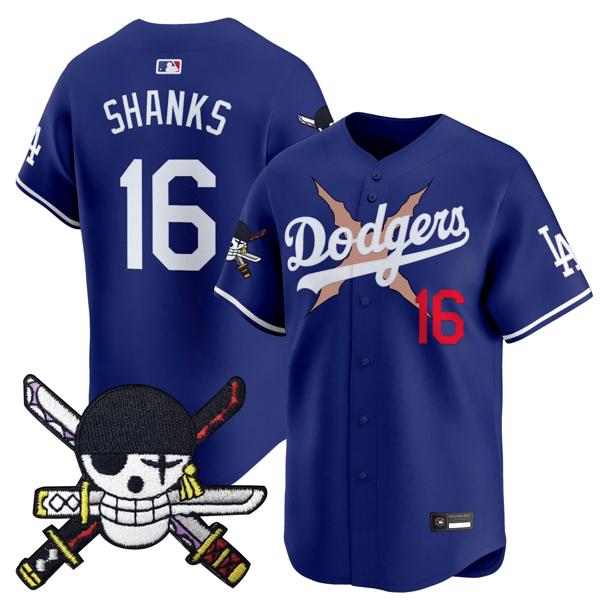 Men’s x One Piece Zoro Patch Vapor Premier Limited Jersey – Stitched