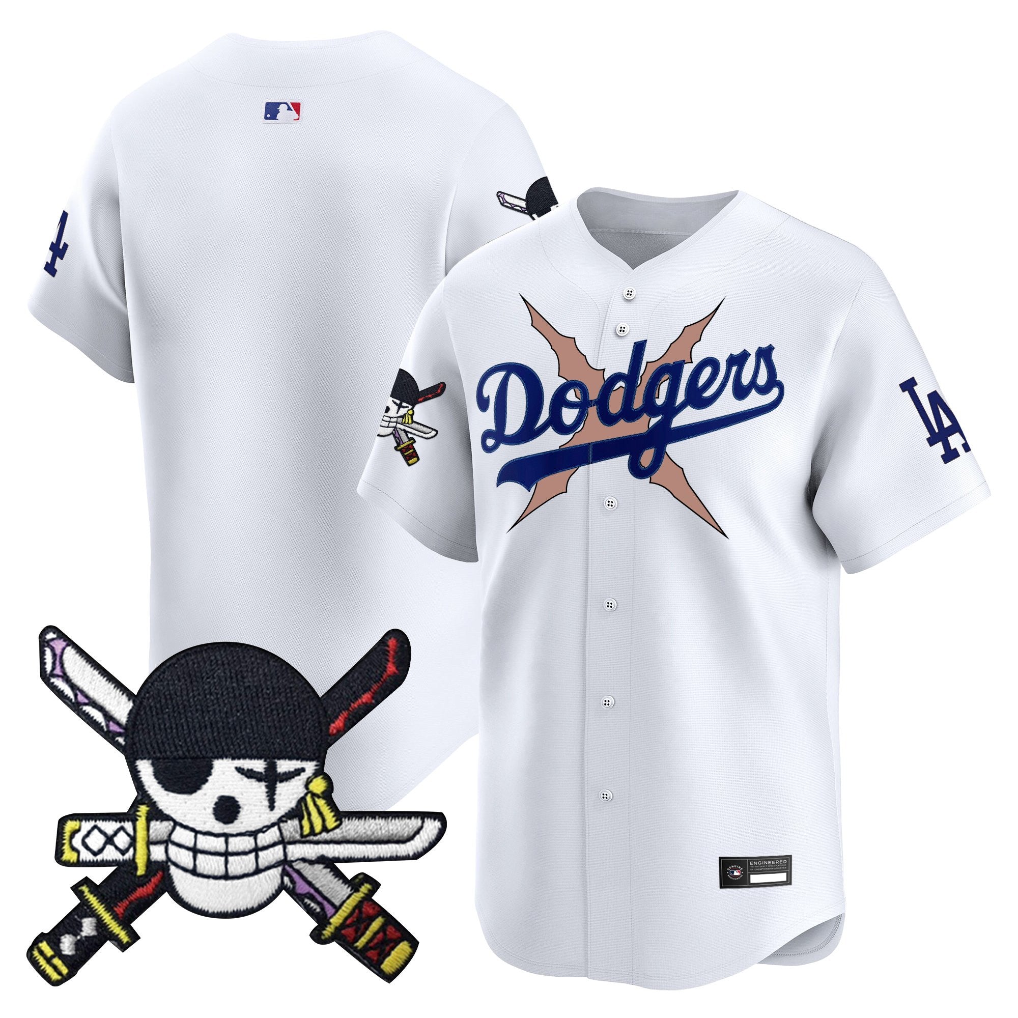 Men’s x One Piece Zoro Patch Vapor Premier Limited Jersey – Stitched