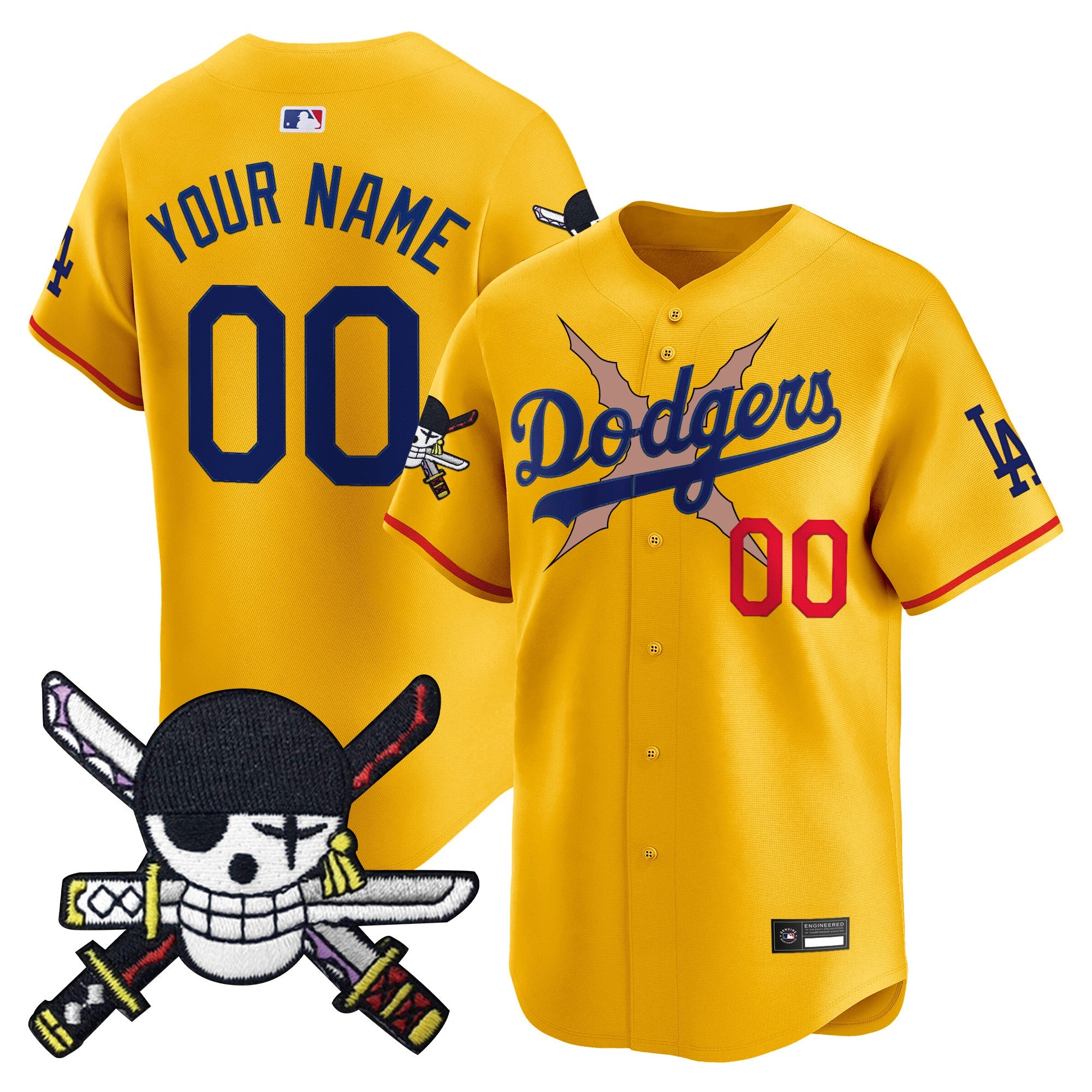 One Piece Zoro Patch Vapor Premier Limited Custom Jersey – Stitched