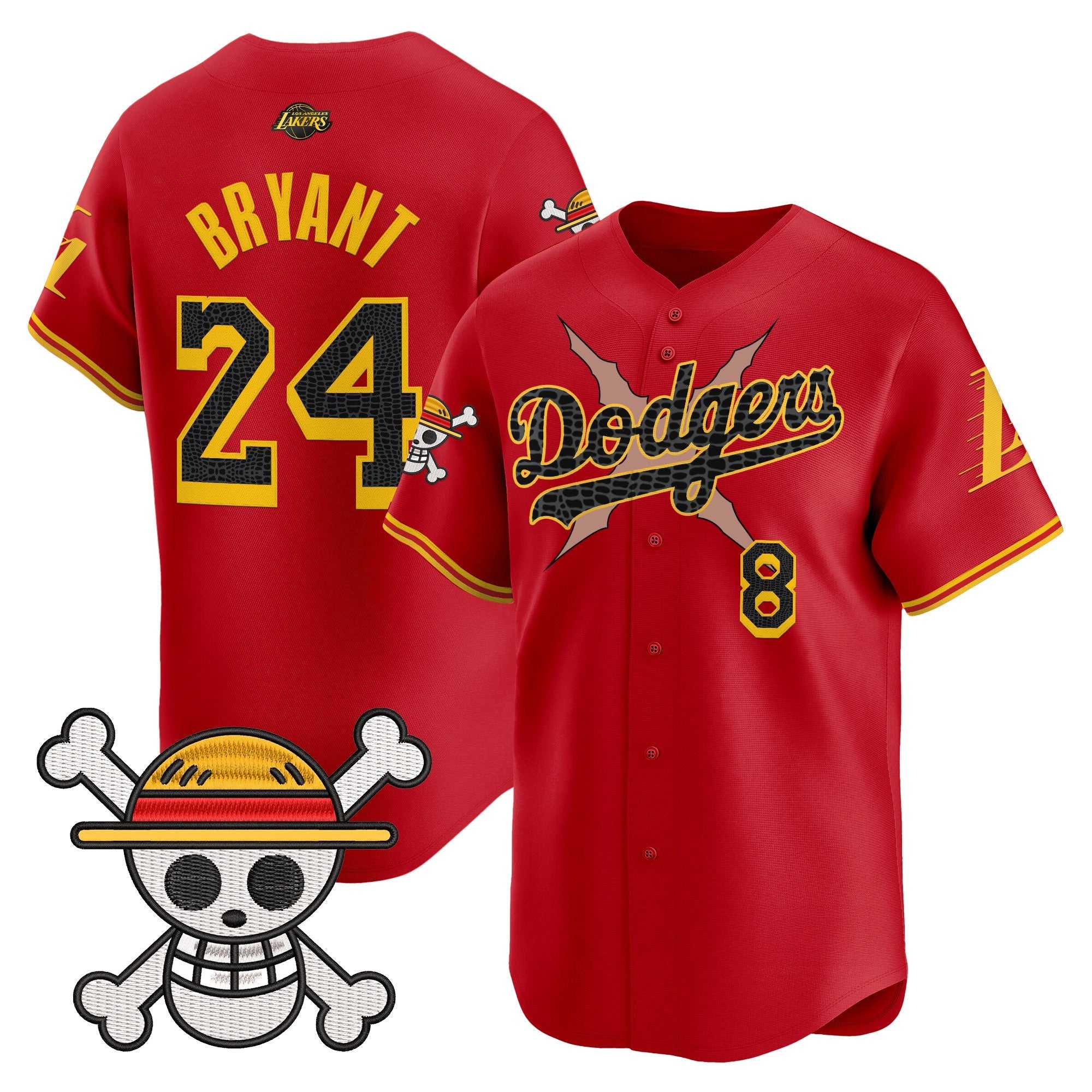 Men’s x One Piece x Mamba Vapor Premier Limited Jersey – Stitched