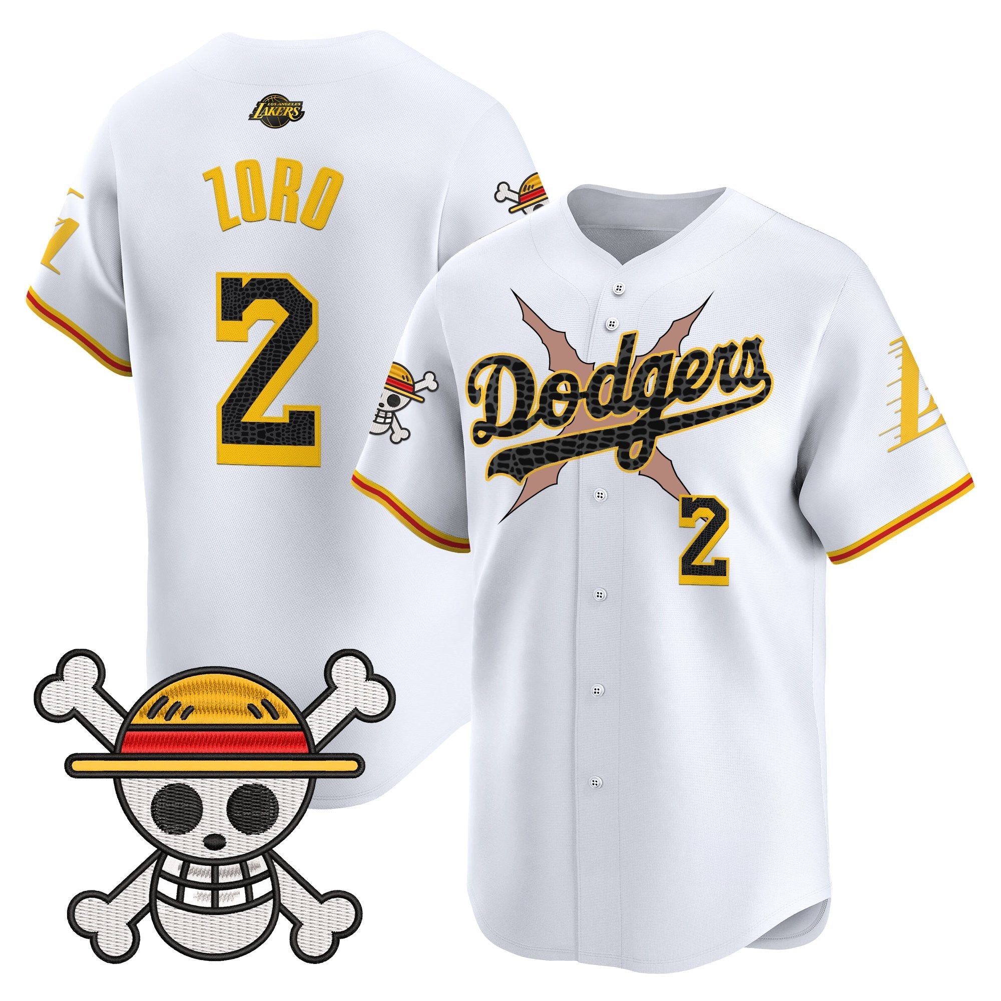Men’s x One Piece x Mamba Vapor Premier Limited Jersey – Stitched