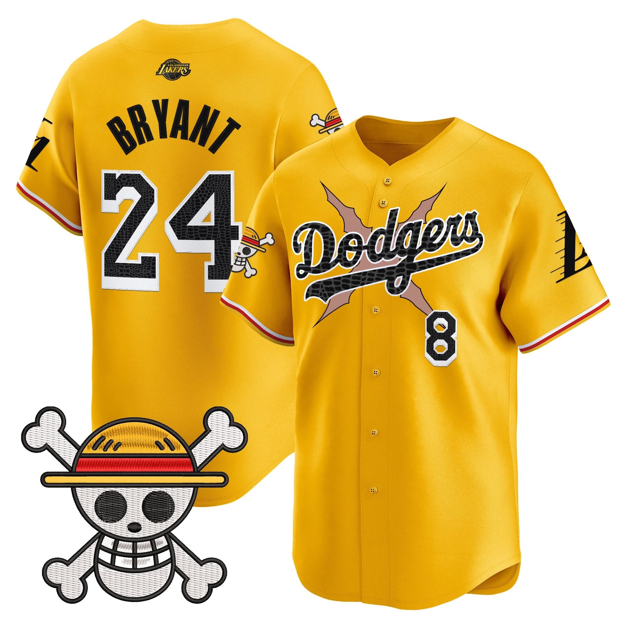 Men’s x One Piece x Mamba Vapor Premier Limited Jersey – Stitched