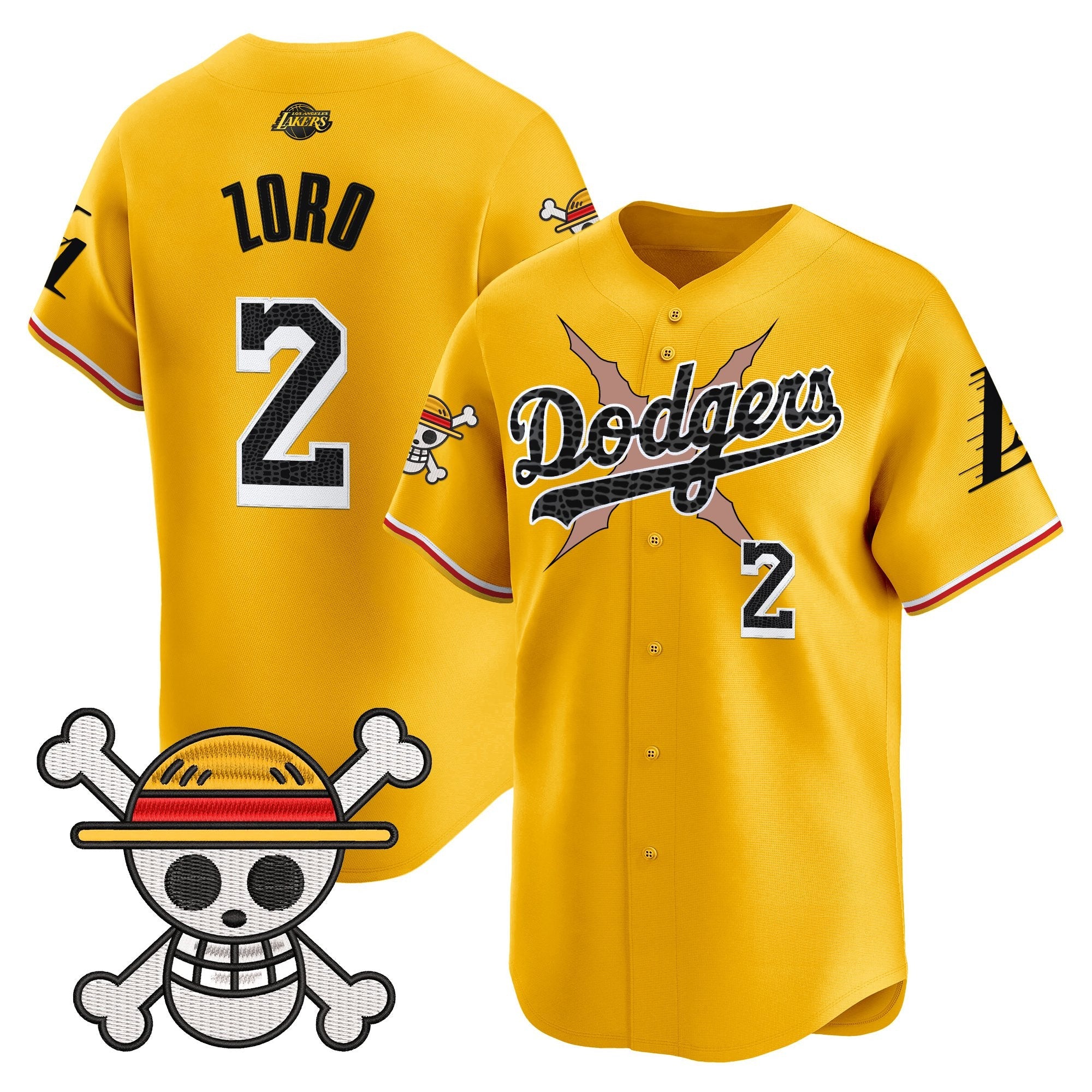 Men’s x One Piece x Mamba Vapor Premier Limited Jersey – Stitched
