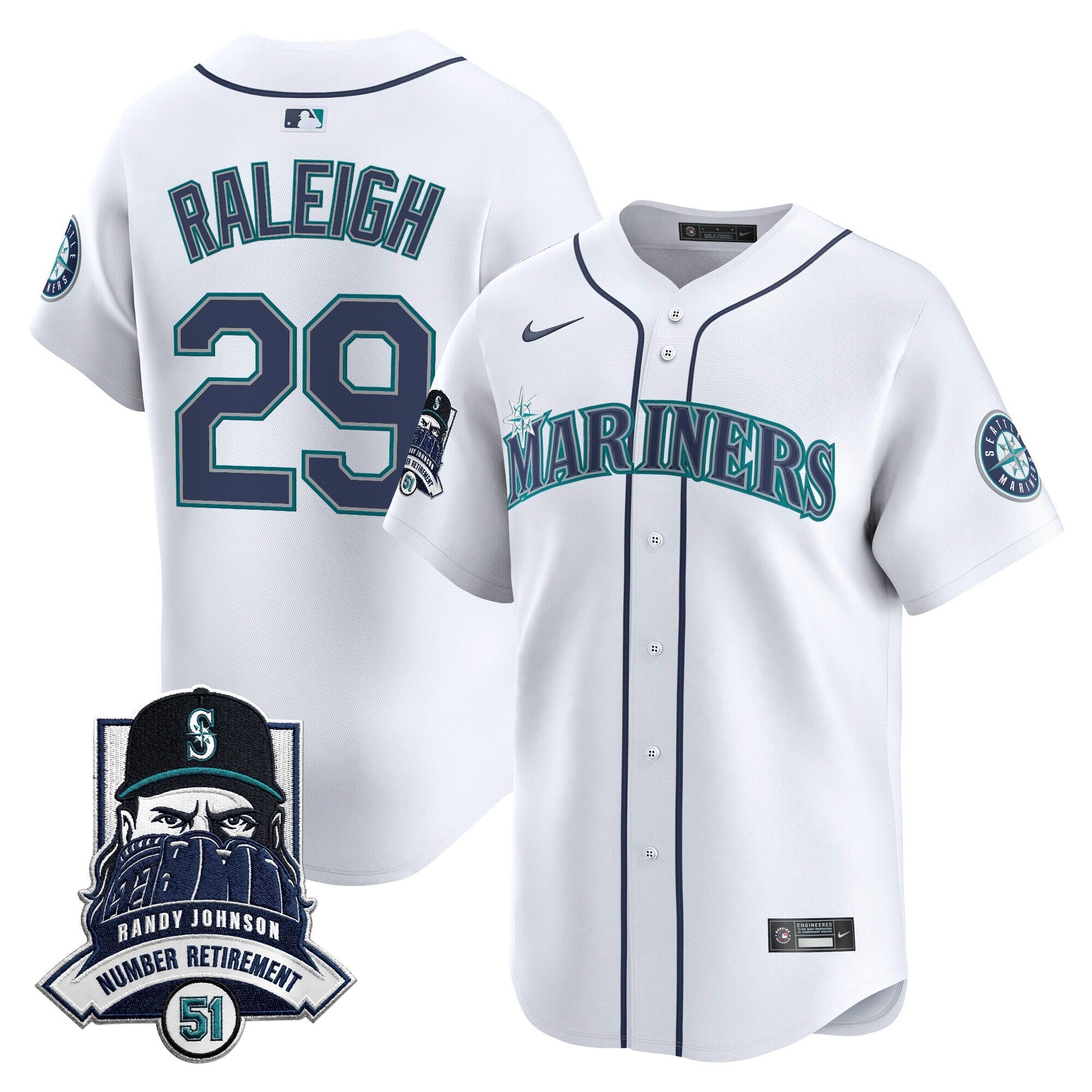 Men’s Hall-of-Famer Randy Johnson Patch Vapor Premier Limited Jersey