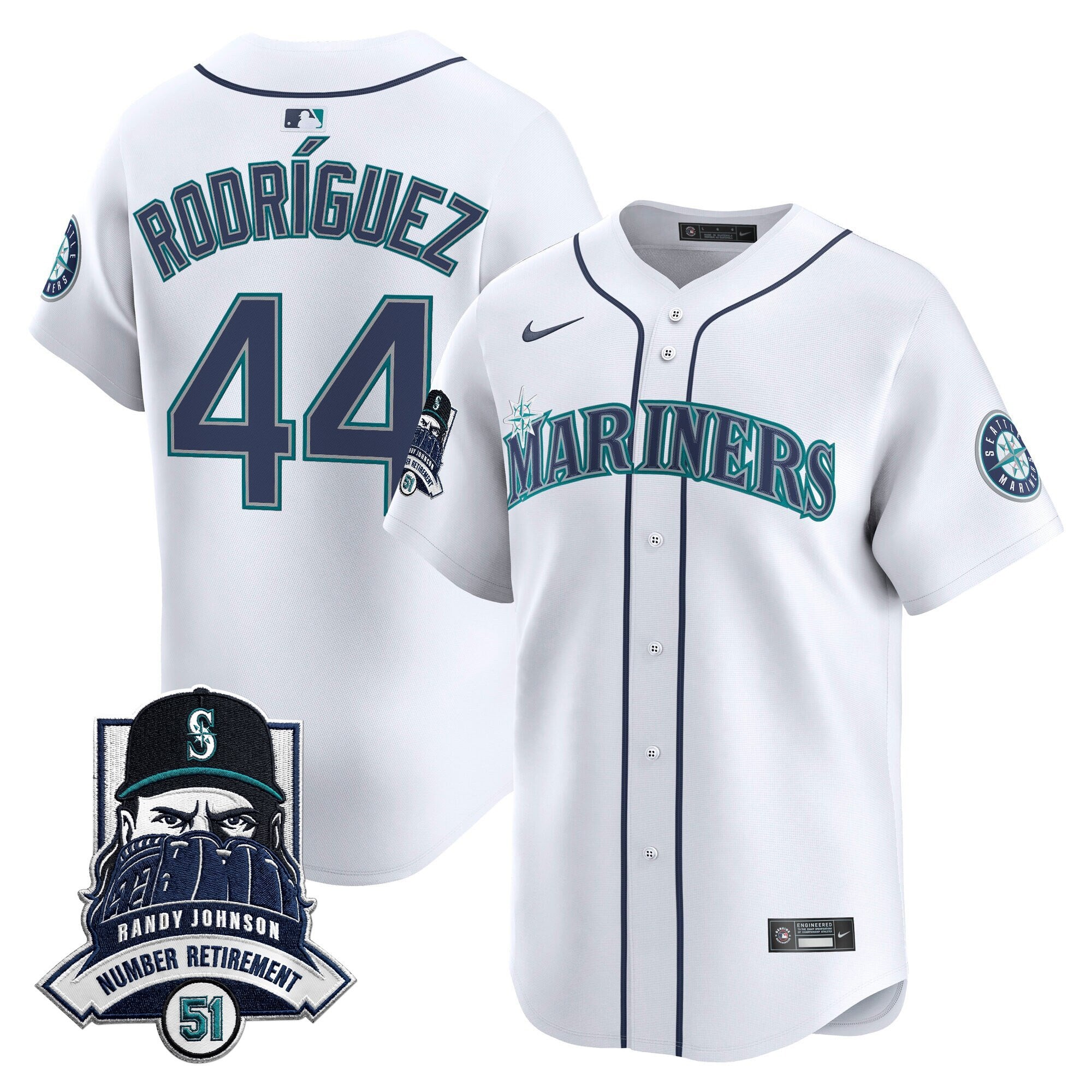 Men’s Hall-of-Famer Randy Johnson Patch Vapor Premier Limited Jersey
