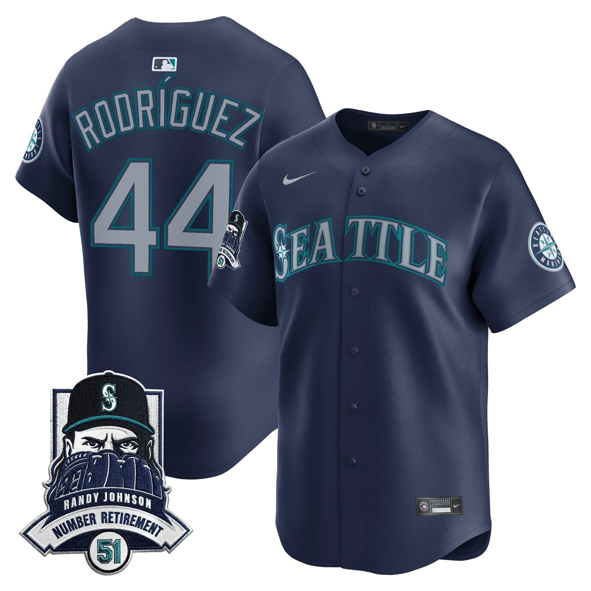 Men’s Hall-of-Famer Randy Johnson Patch Vapor Premier Limited Jersey