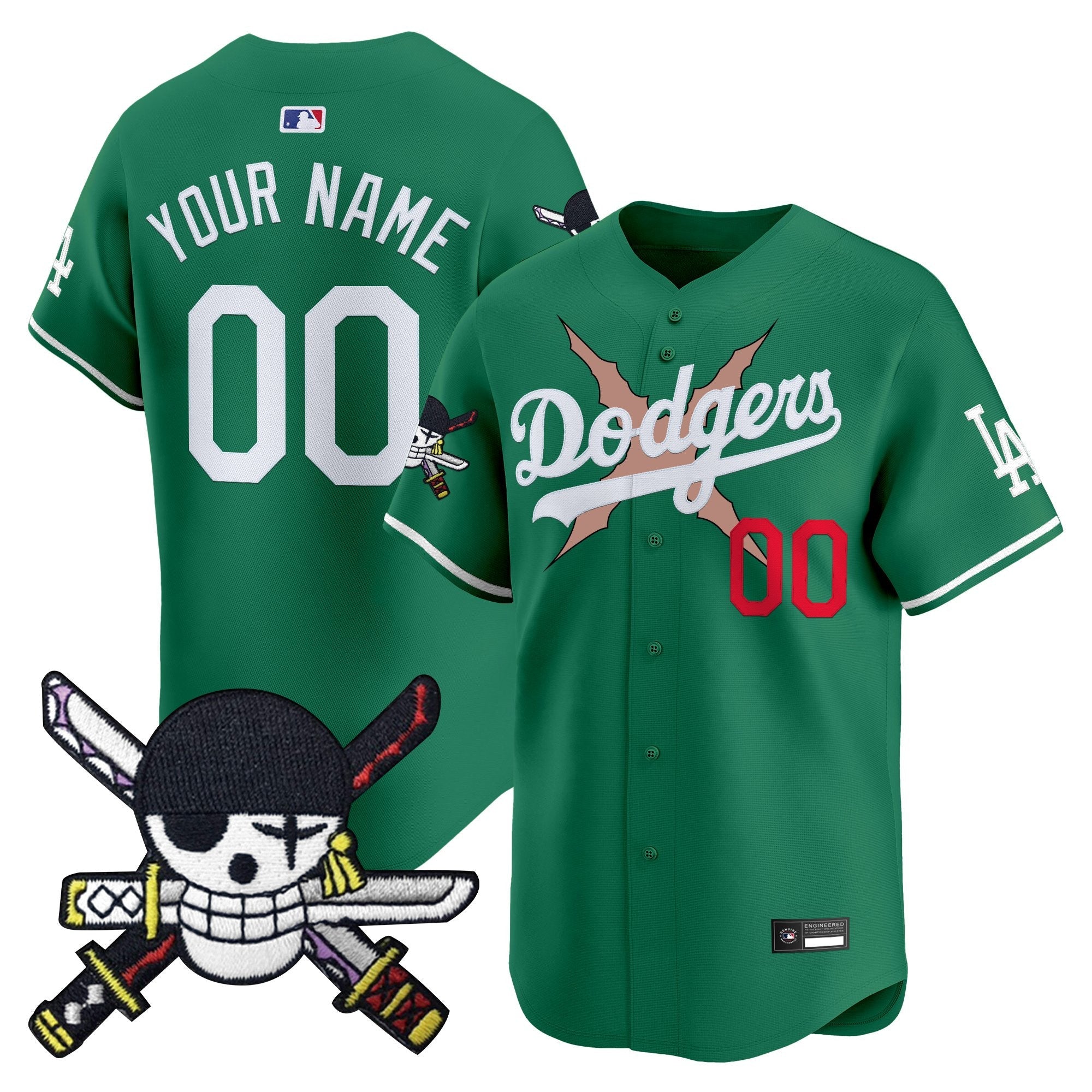 One Piece Zoro Patch Vapor Premier Limited Custom Jersey – Stitched