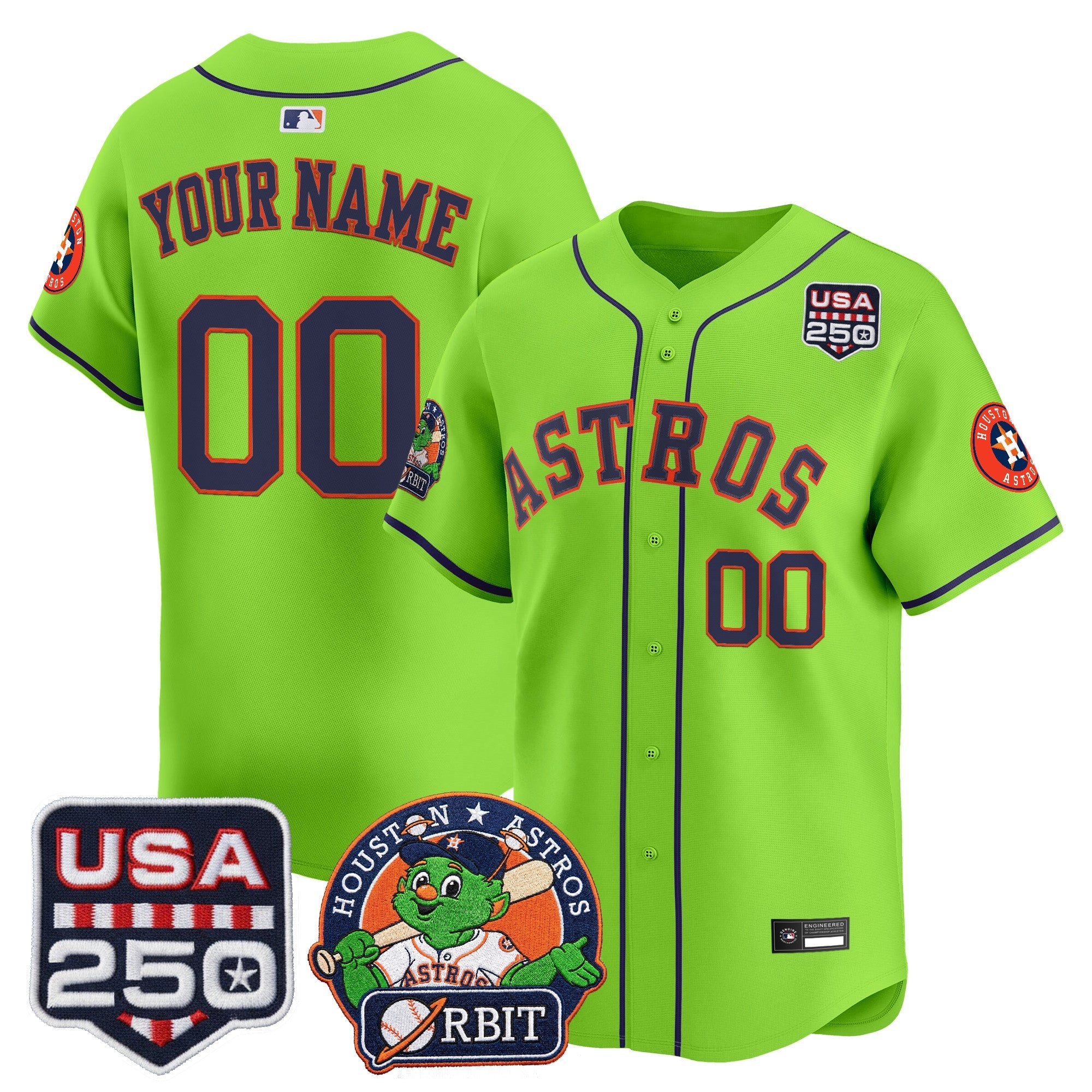Orbit & 250 Patch Vapor Premier Limited Custom Jersey