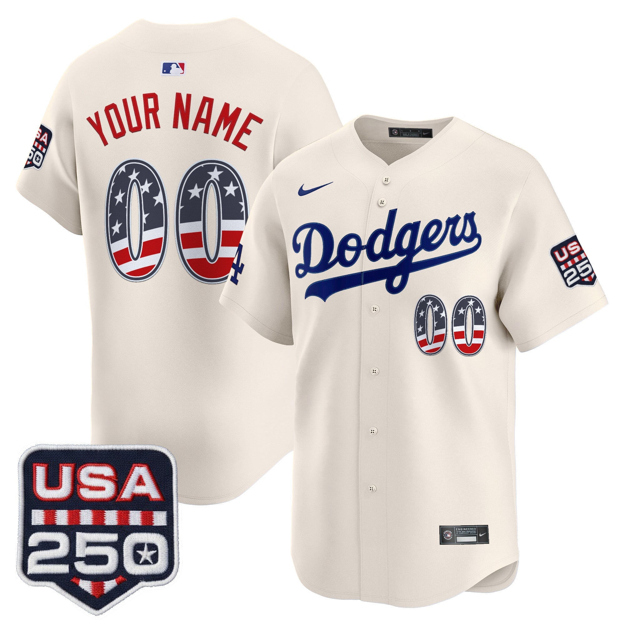 250 Fourth of July Vapor Premier Limited Custom Jersey