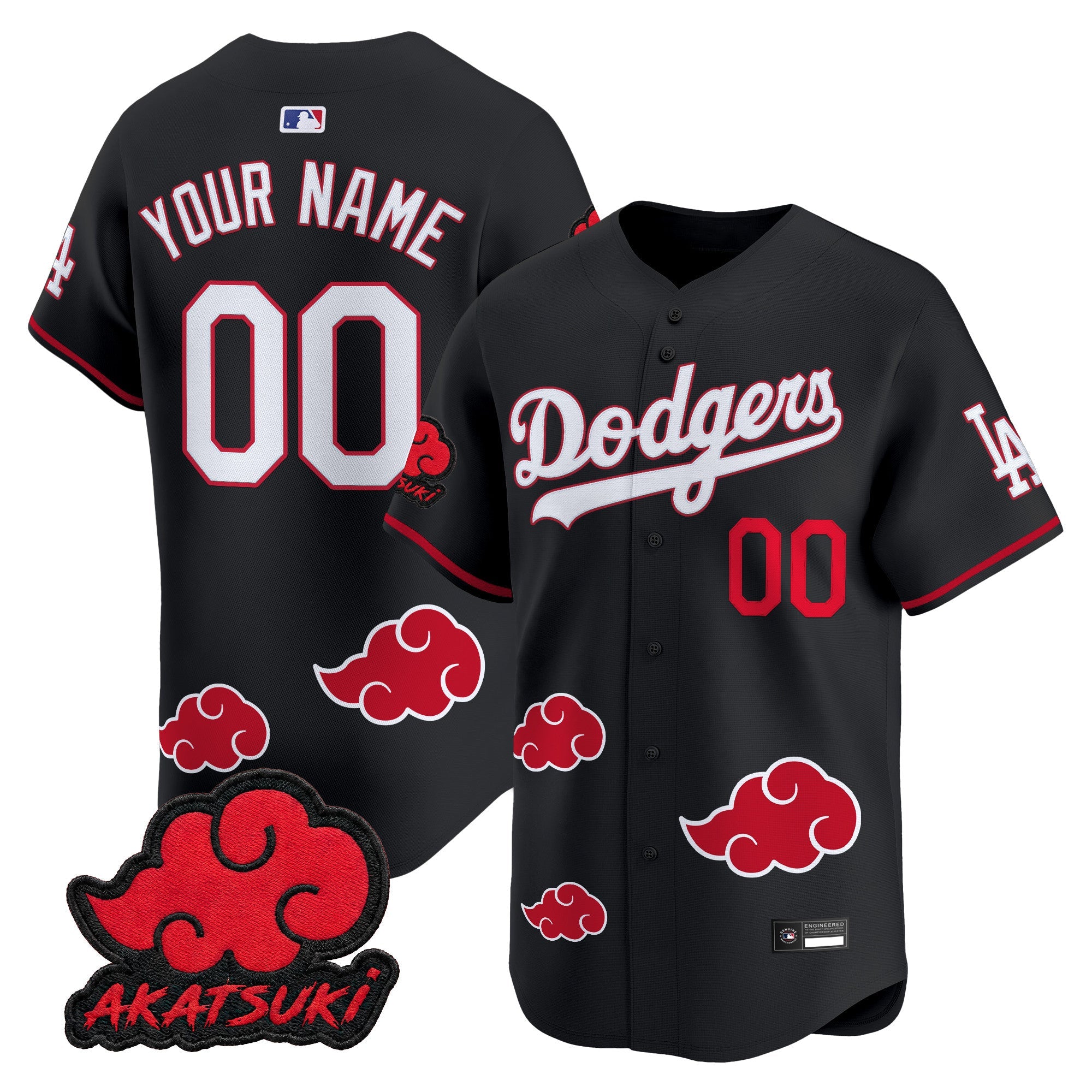 Naruto “Akatsuki Edition” Vapor Premier Limited Custom Jersey – Stitched