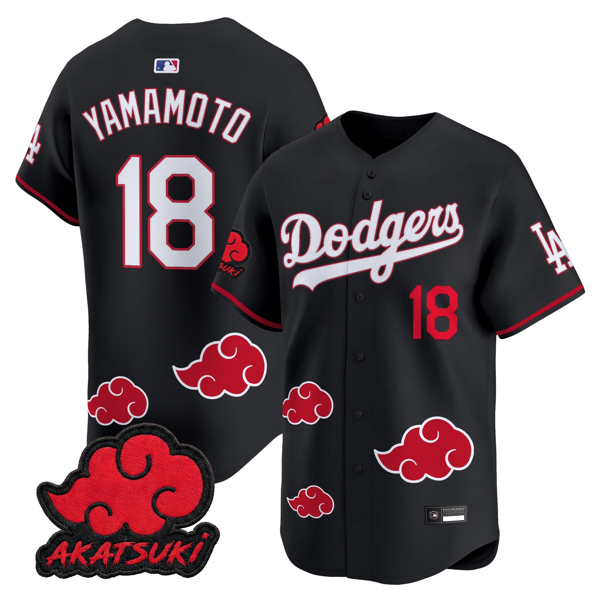 Naruto “Akatsuki Edition” Vapor Premier Limited Jersey – Stitched