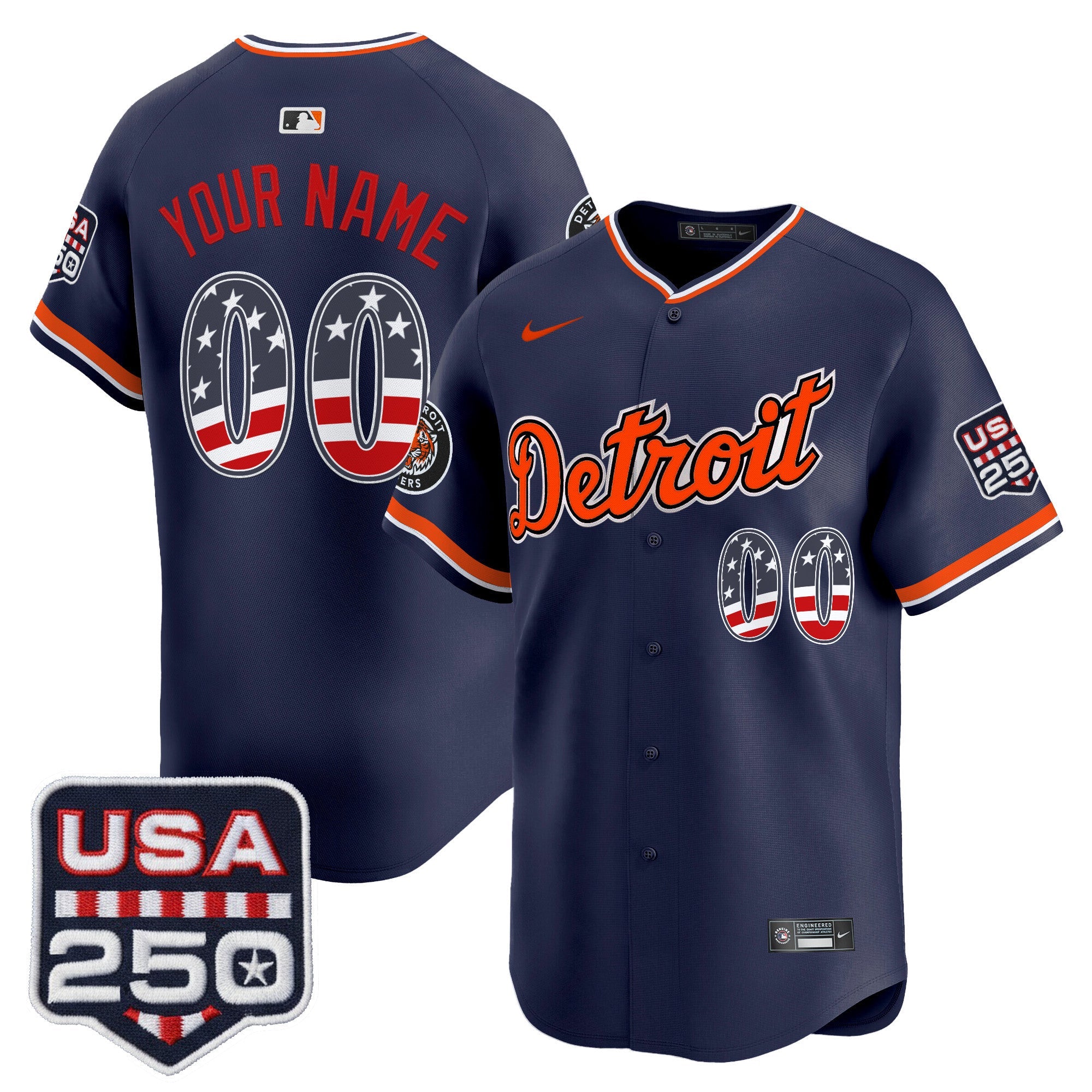 250 Fourth of July Vapor Premier Limited Custom Jersey