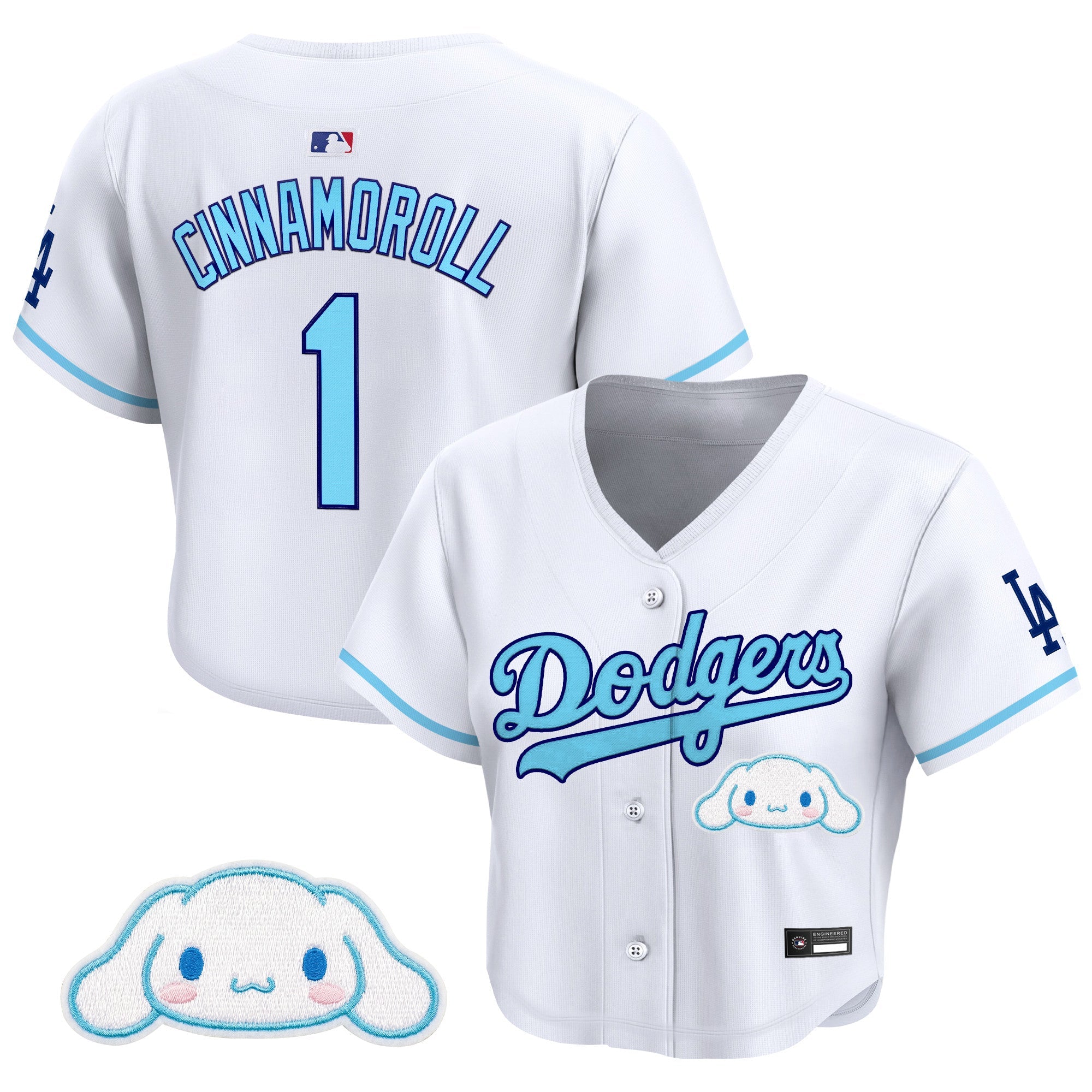 Women’s x Sanrio Friends Crop Top Baseball Jersey