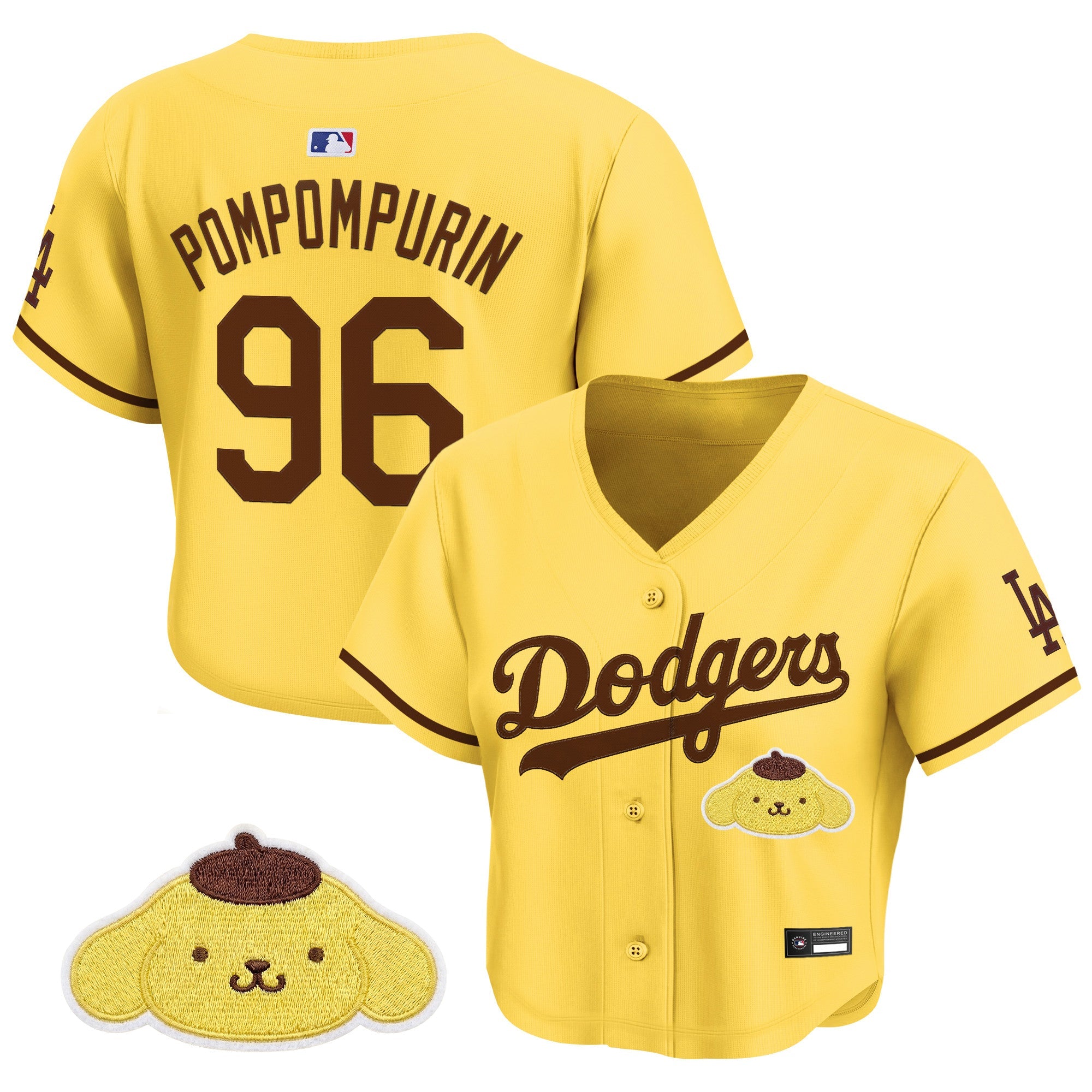 Women’s x Sanrio Friends Crop Top Baseball Jersey