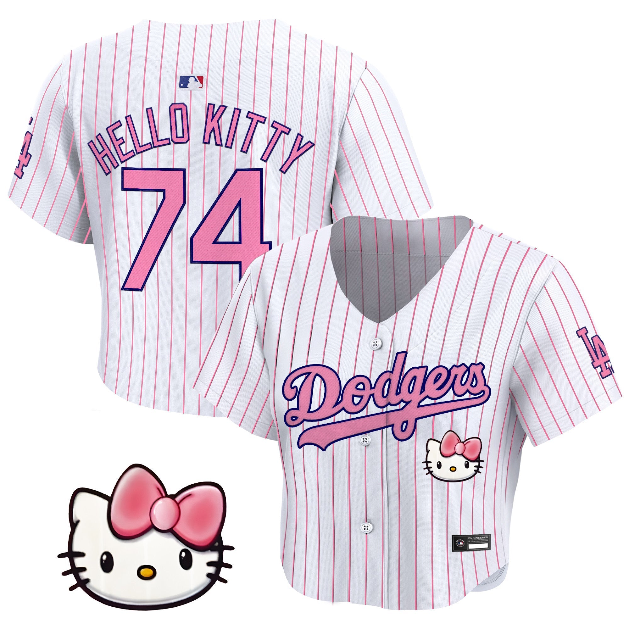 Women’s x Sanrio Friends Crop Top Baseball Jersey