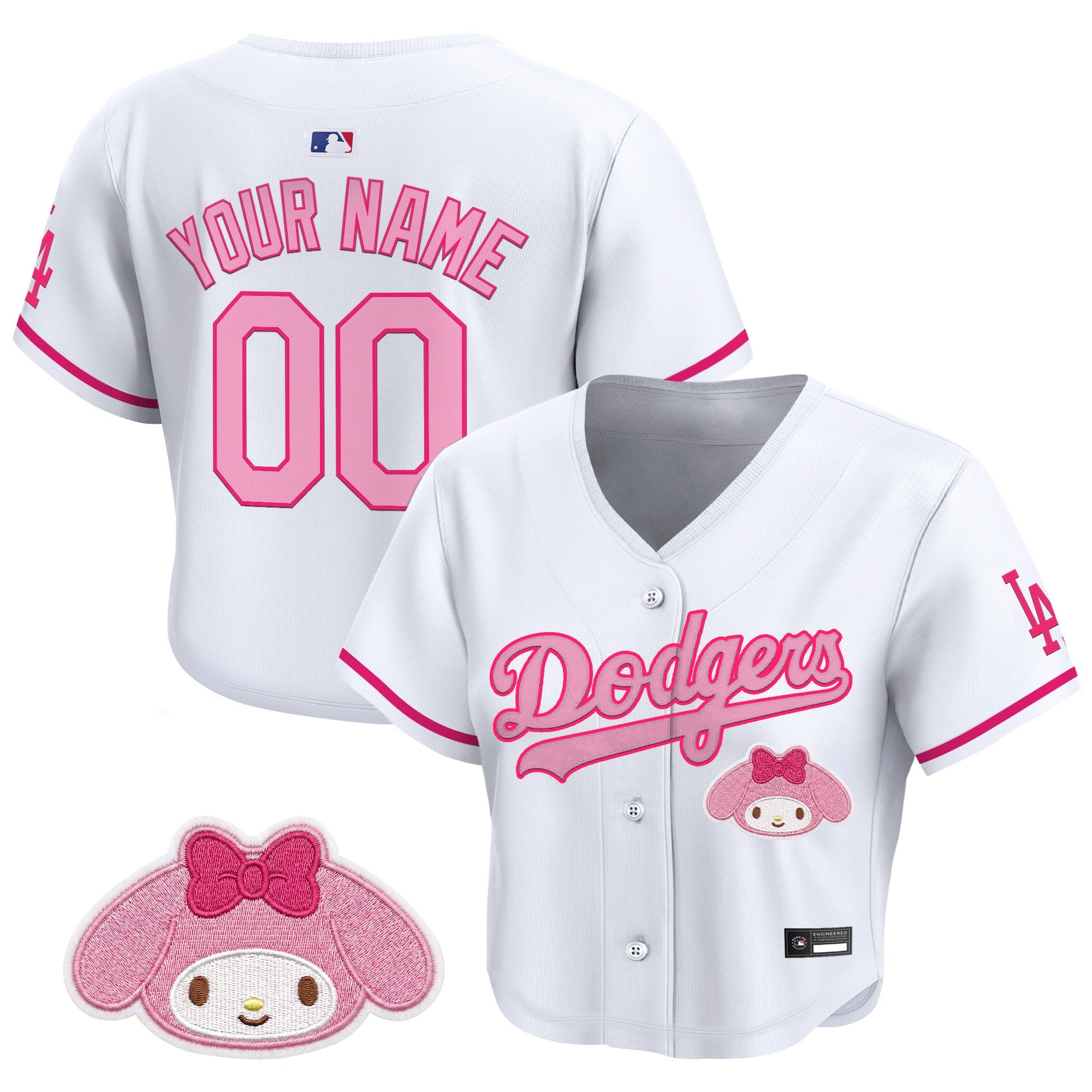 Women’s x Sanrio Friends Crop Top Baseball Custom Jersey