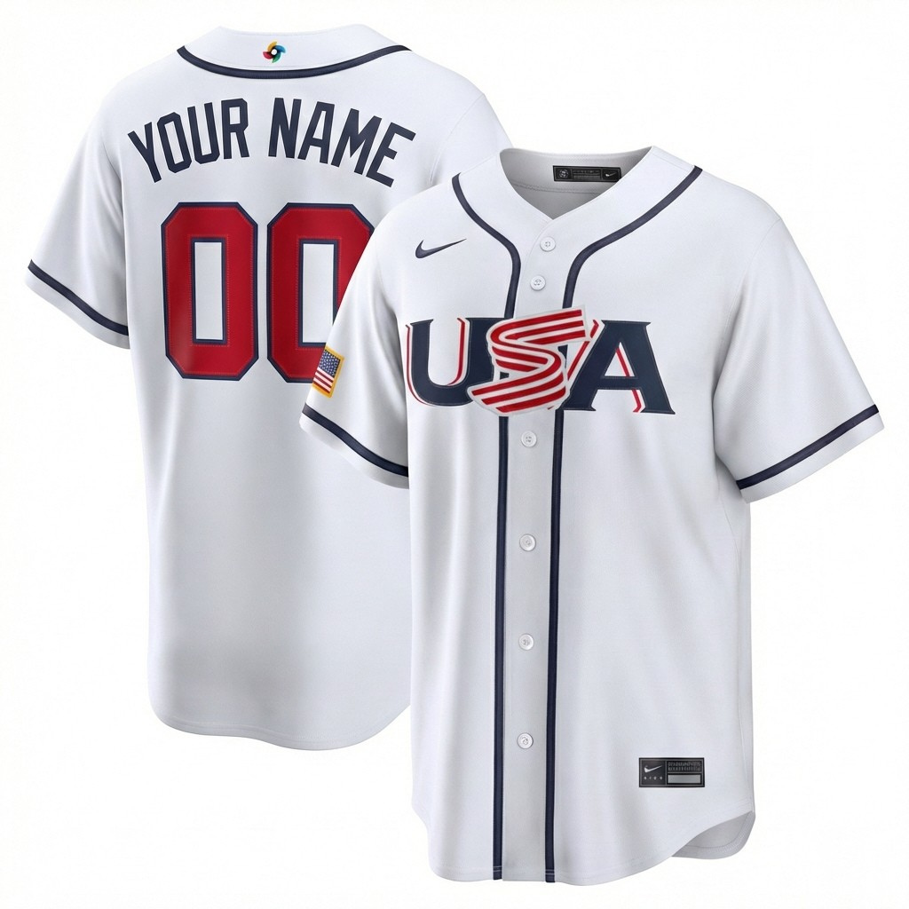 USA Custom Baseball Jersey (ships in 3-6 weeks)