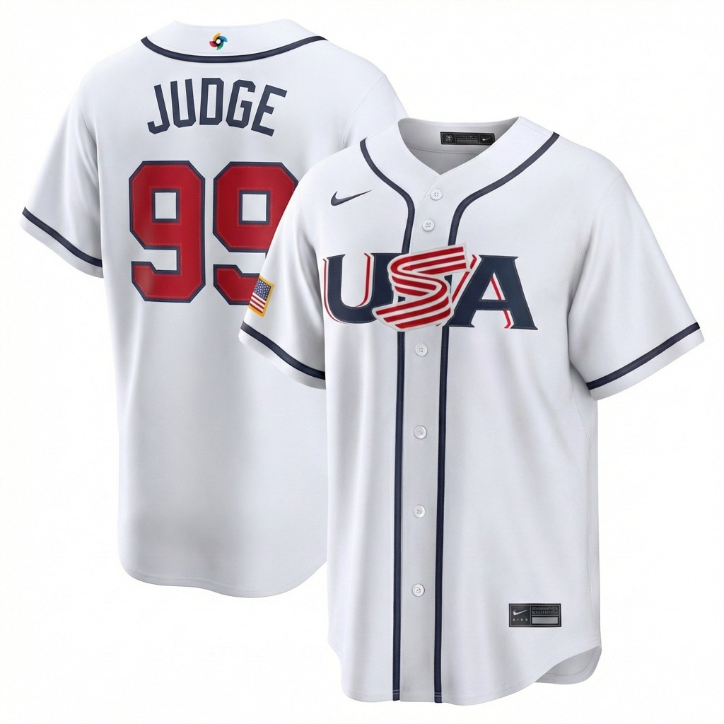 USA Judge Baseball Jersey (Made to order ships in 3-6 weeks)