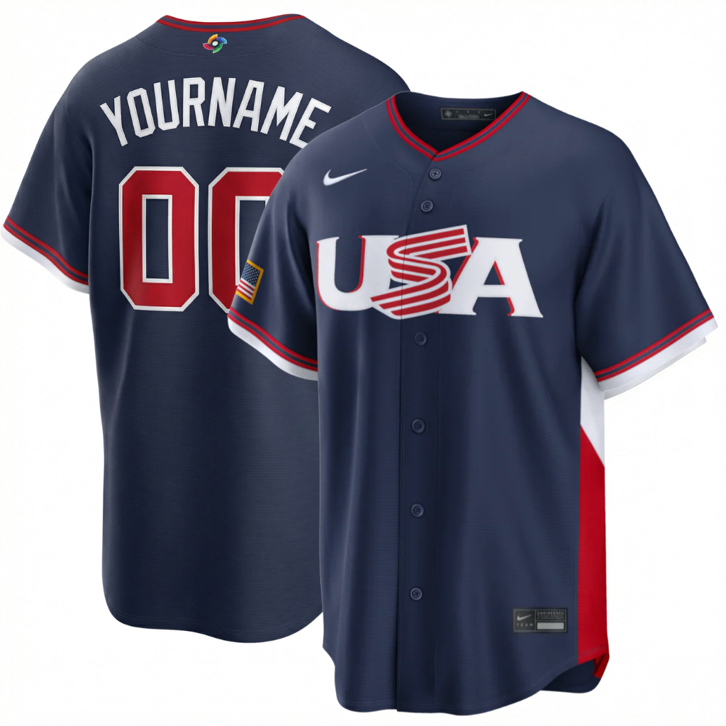 USA Custom Baseball Jersey (ships in 3-6 weeks)
