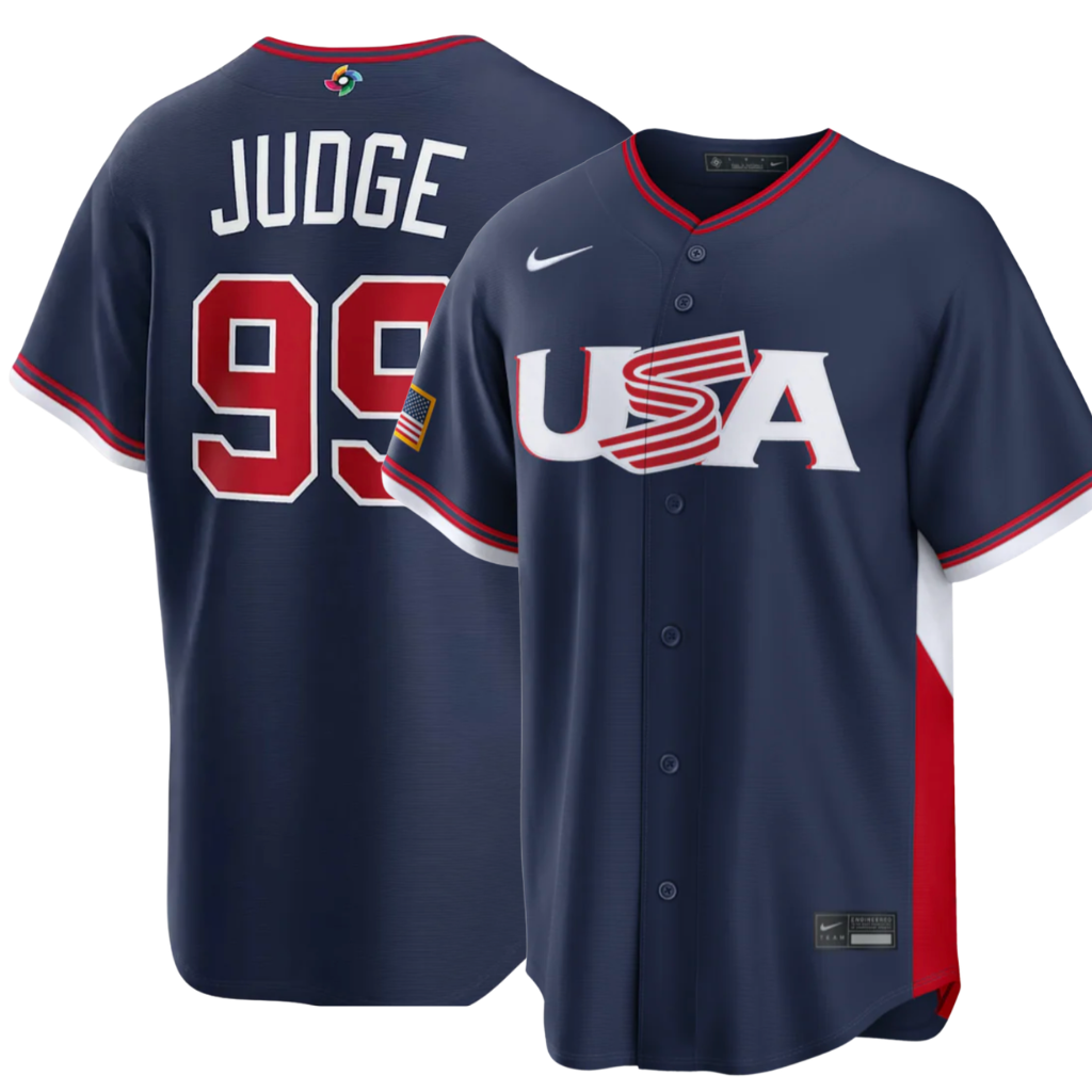 USA Judge Baseball Jersey (Made to order ships in 3-6 weeks)