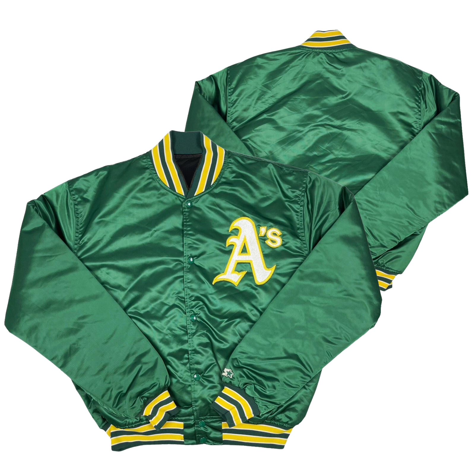 Athletics Throwback Satin Bomber – (Pre order Ships in 3-6 weeks)