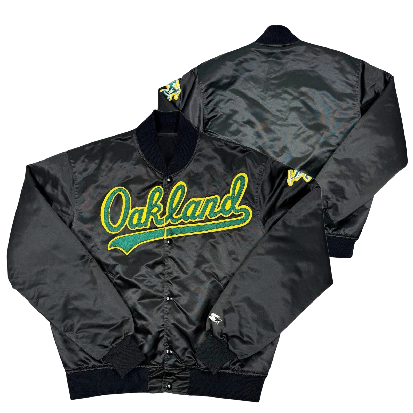 Athletics Throwback Satin Bomber – (Pre order Ships in 3-6 weeks)