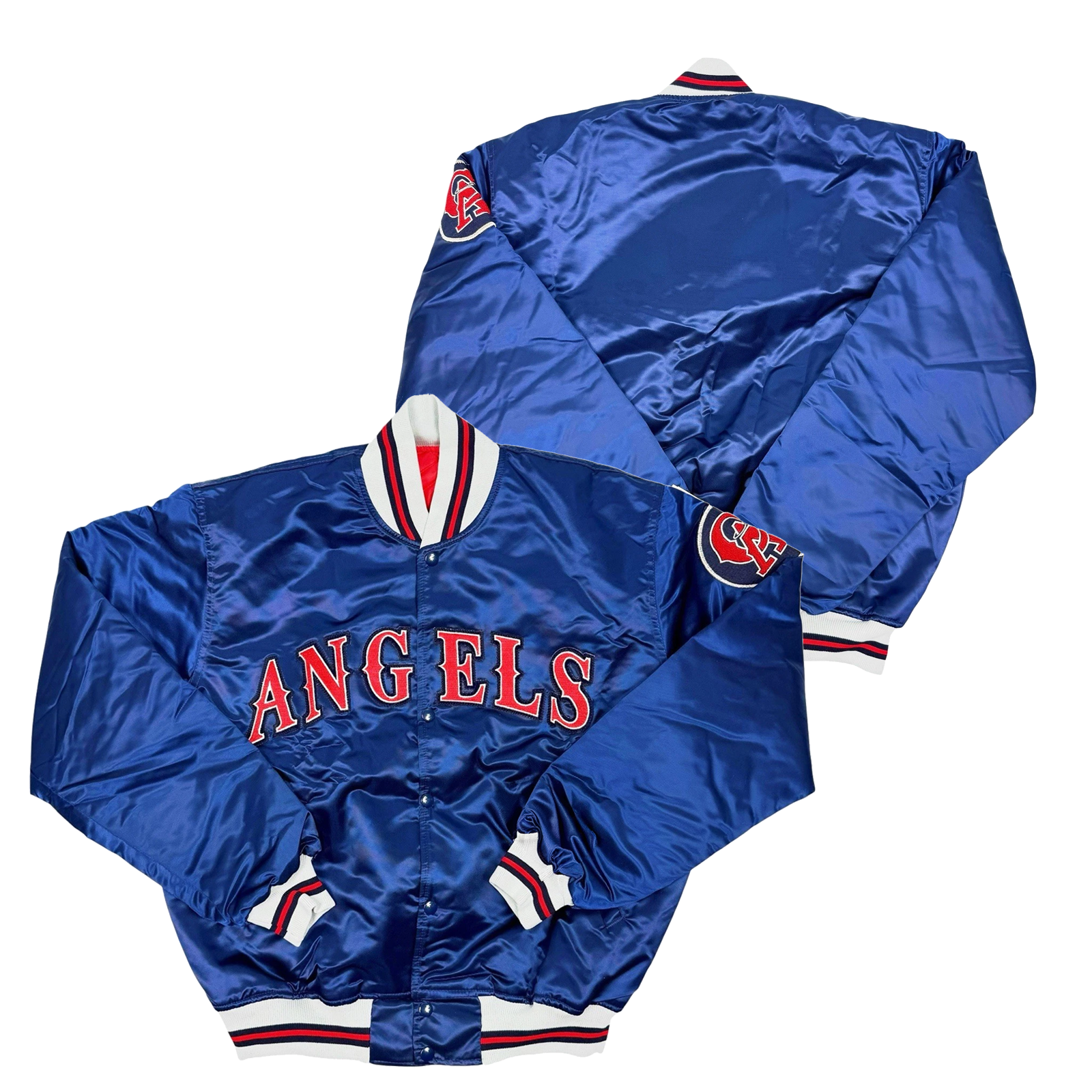 Angels Throwback Satin Bomber – (Pre order Ships in 3-6 weeks)
