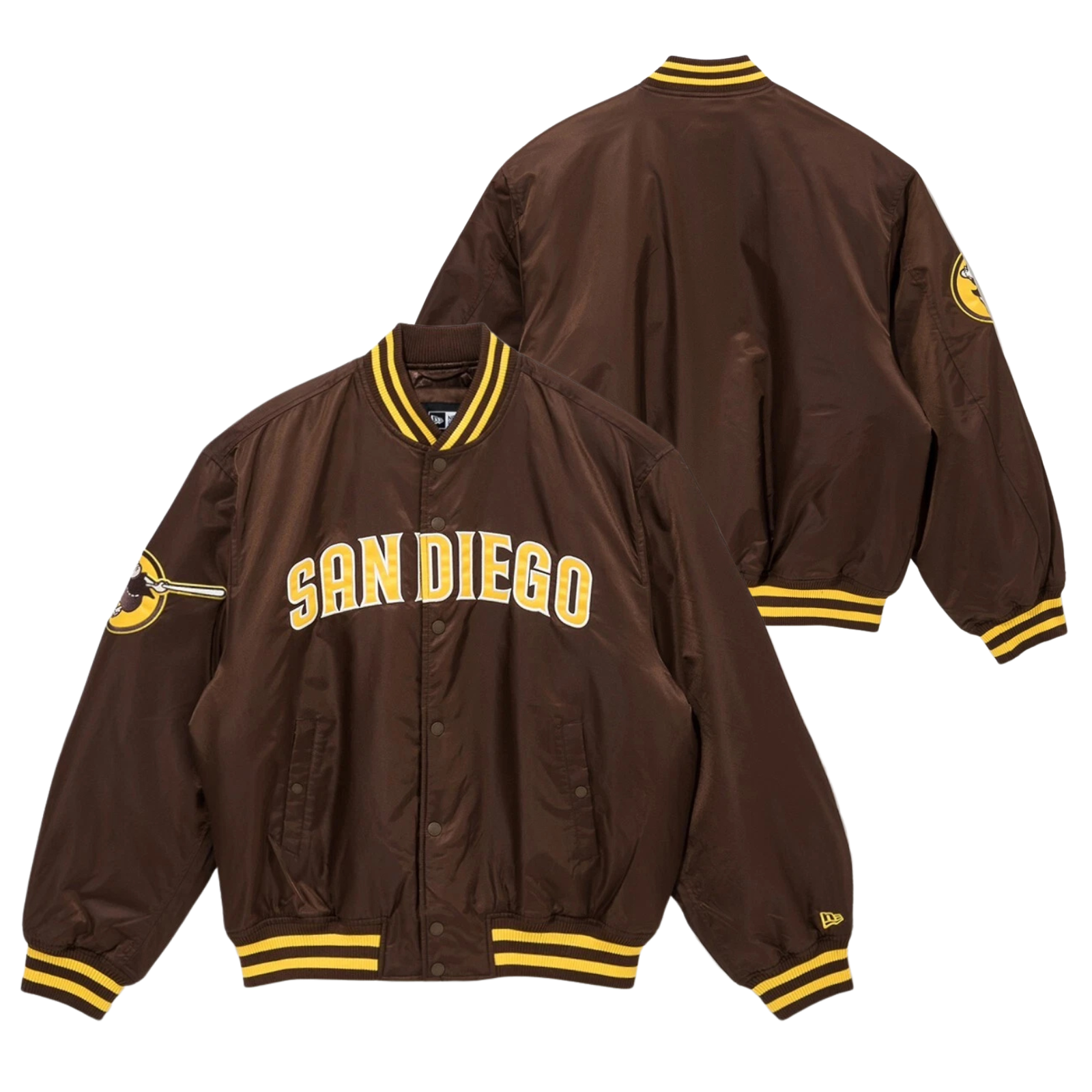 Padres Throwback Satin Bomber – (Pre order Ships in 3-6 weeks)