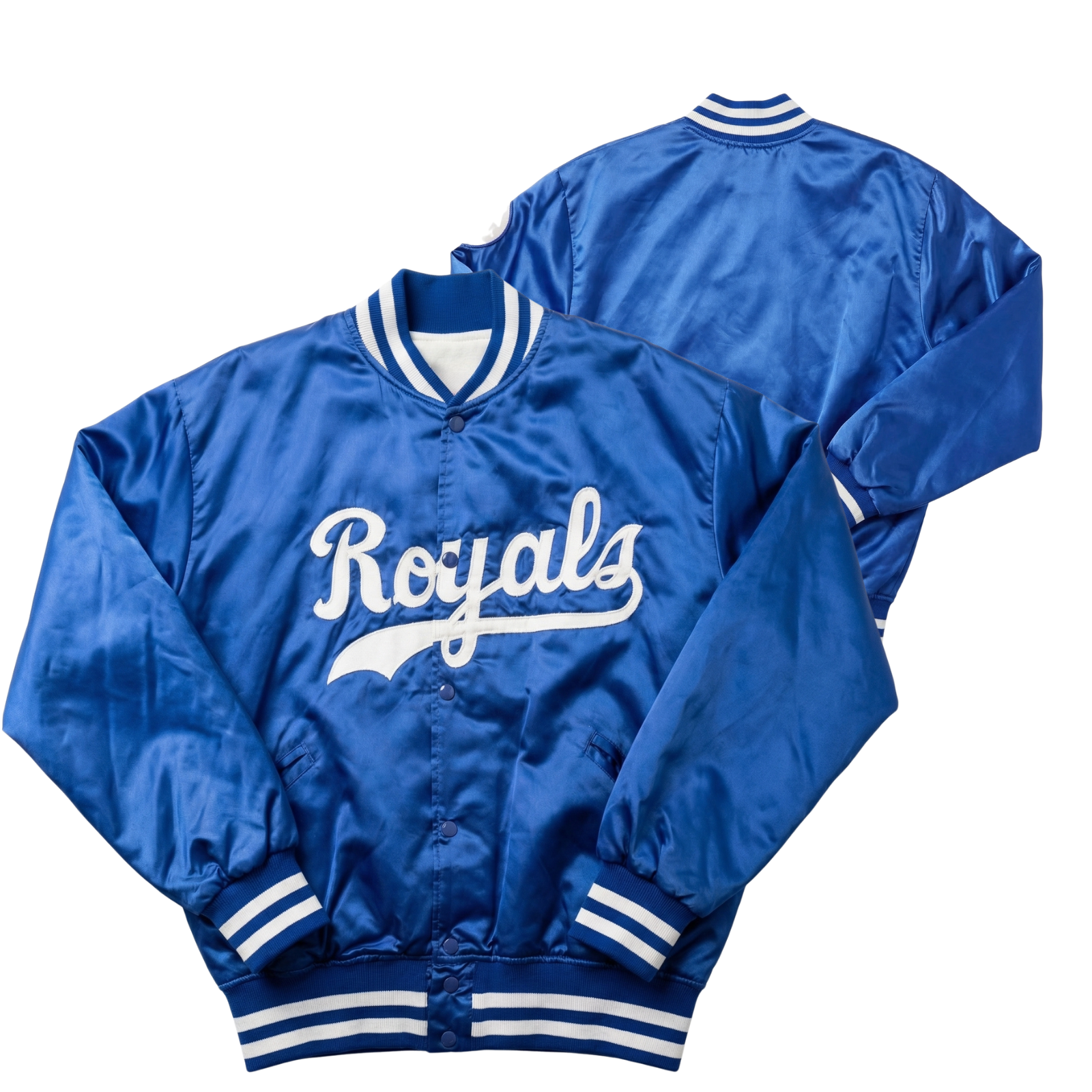 Royals Throwback Satin Bomber – (Pre order Ships in 3-6 weeks)