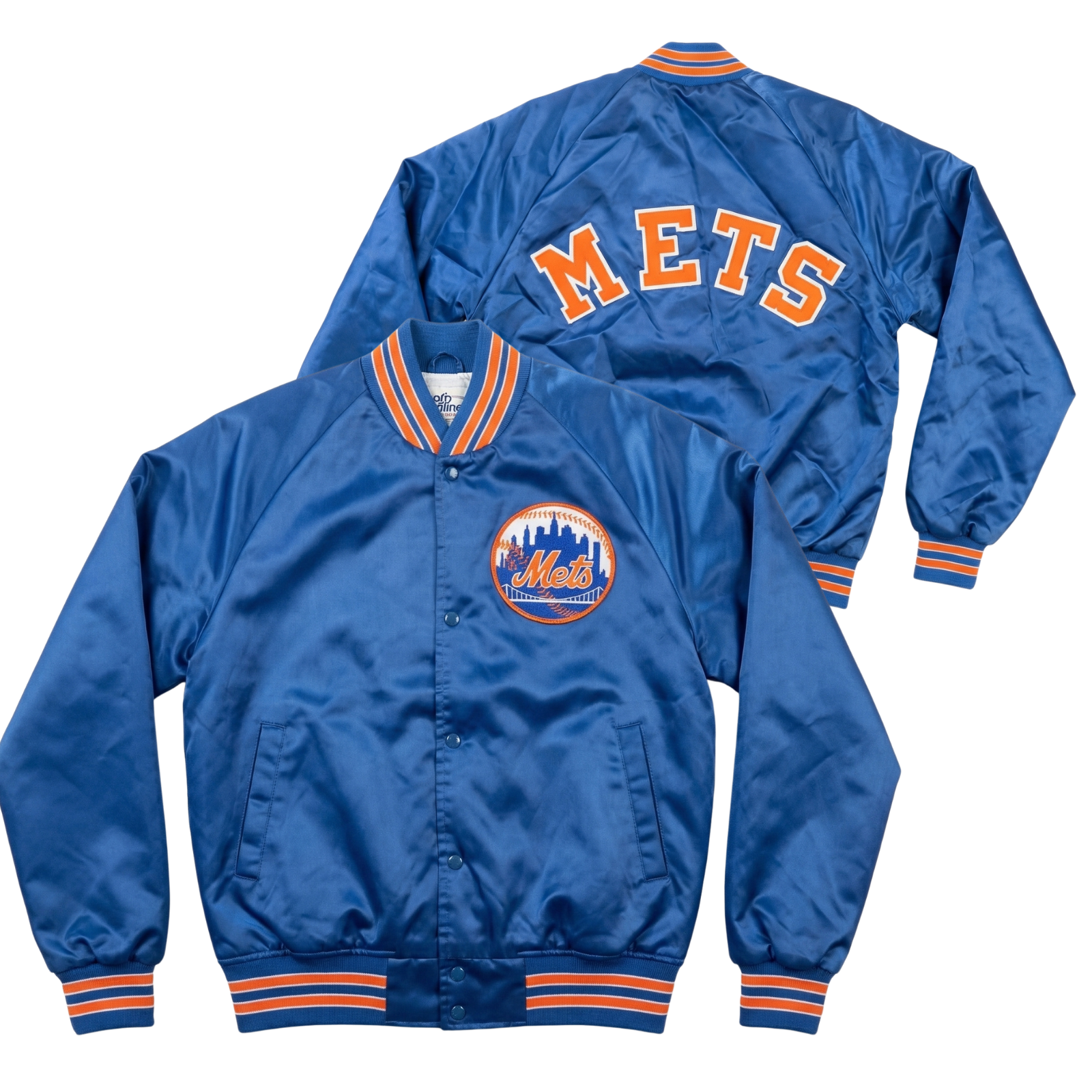 Mets Throwback Satin Bomber – (Pre order Ships in 3-6 weeks)