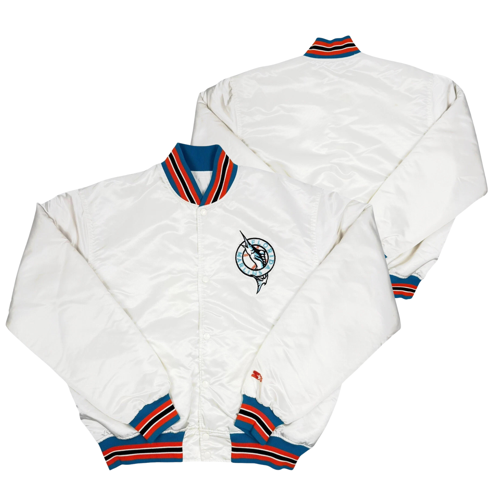 Marlins Throwback Satin Bomber – (Pre order Ships in 3-6 weeks)