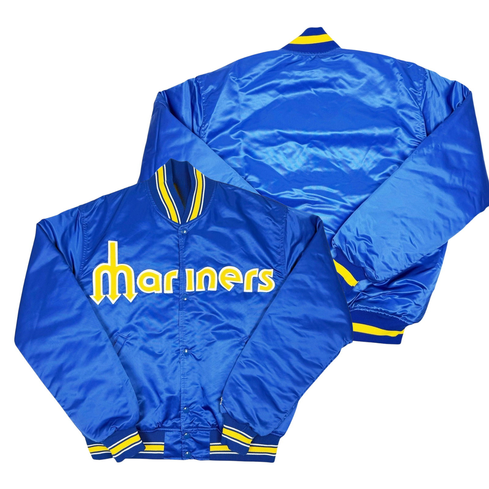 Mariners Throwback Satin Bomber – (Pre order Ships in 3-6 weeks)