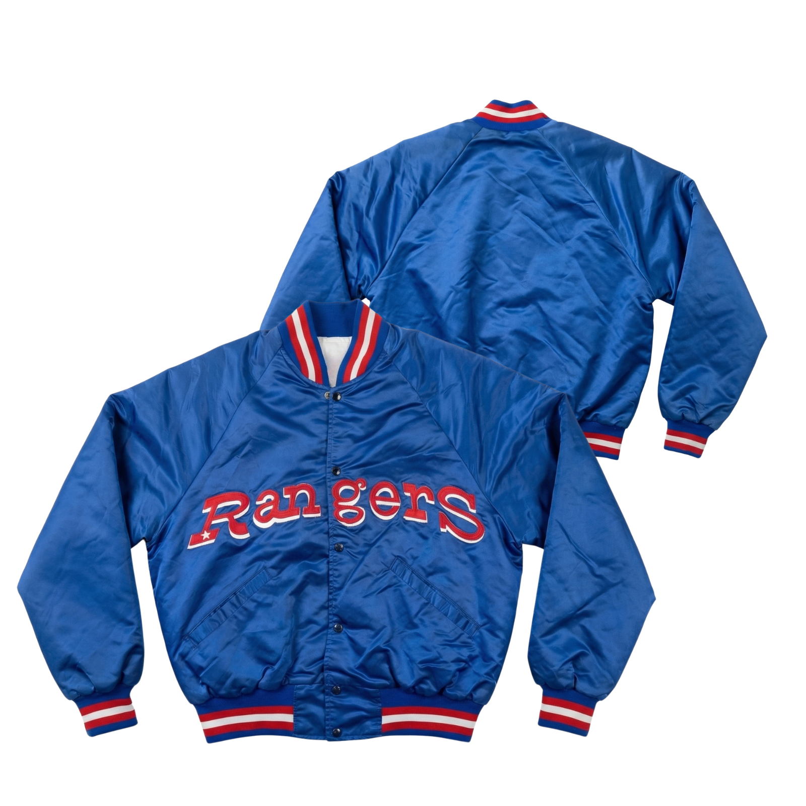 Rangers Throwback Satin Bomber – (Pre order Ships in 3-6 weeks)