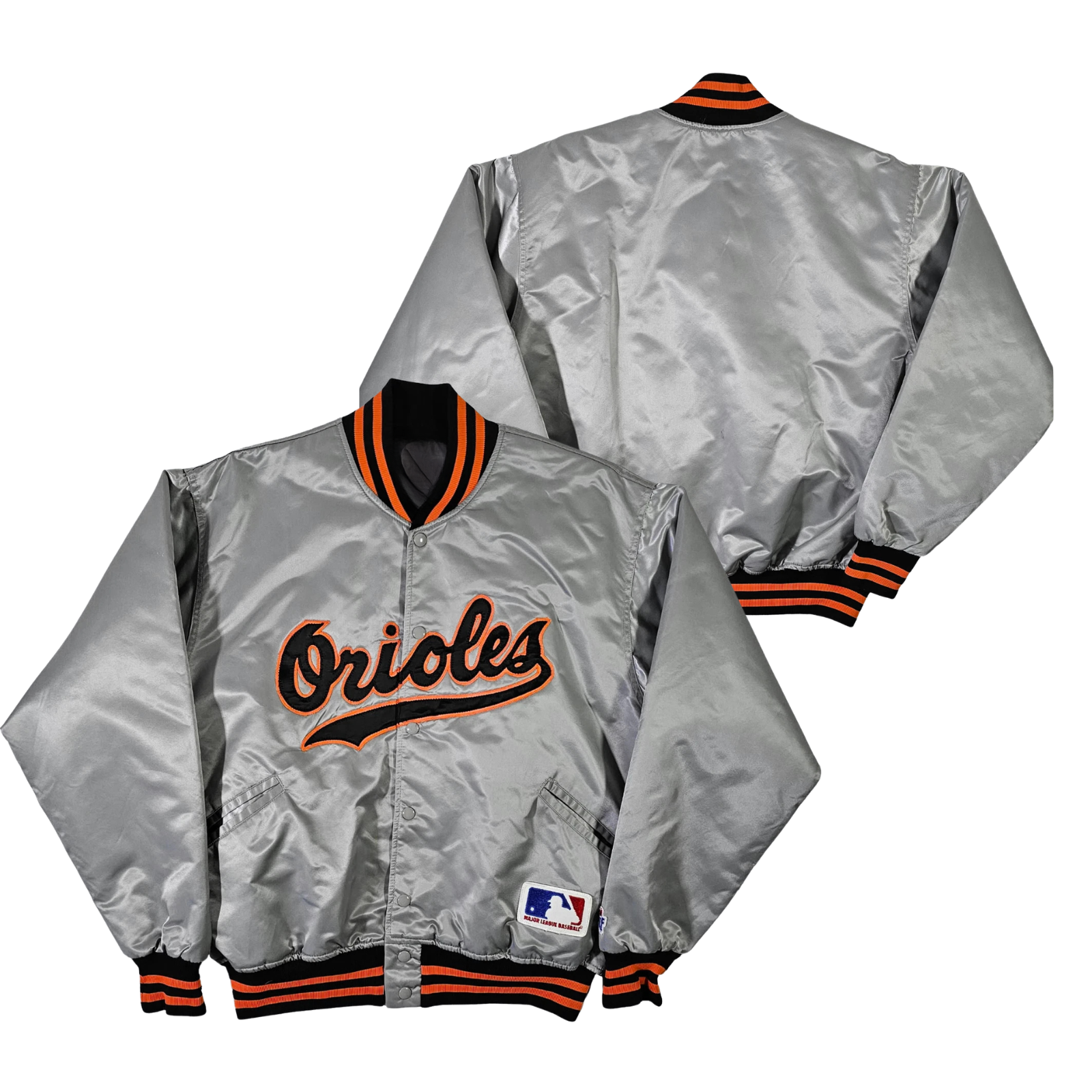 Orioles Throwback Satin Bomber – (Pre order Ships in 3-6 weeks)