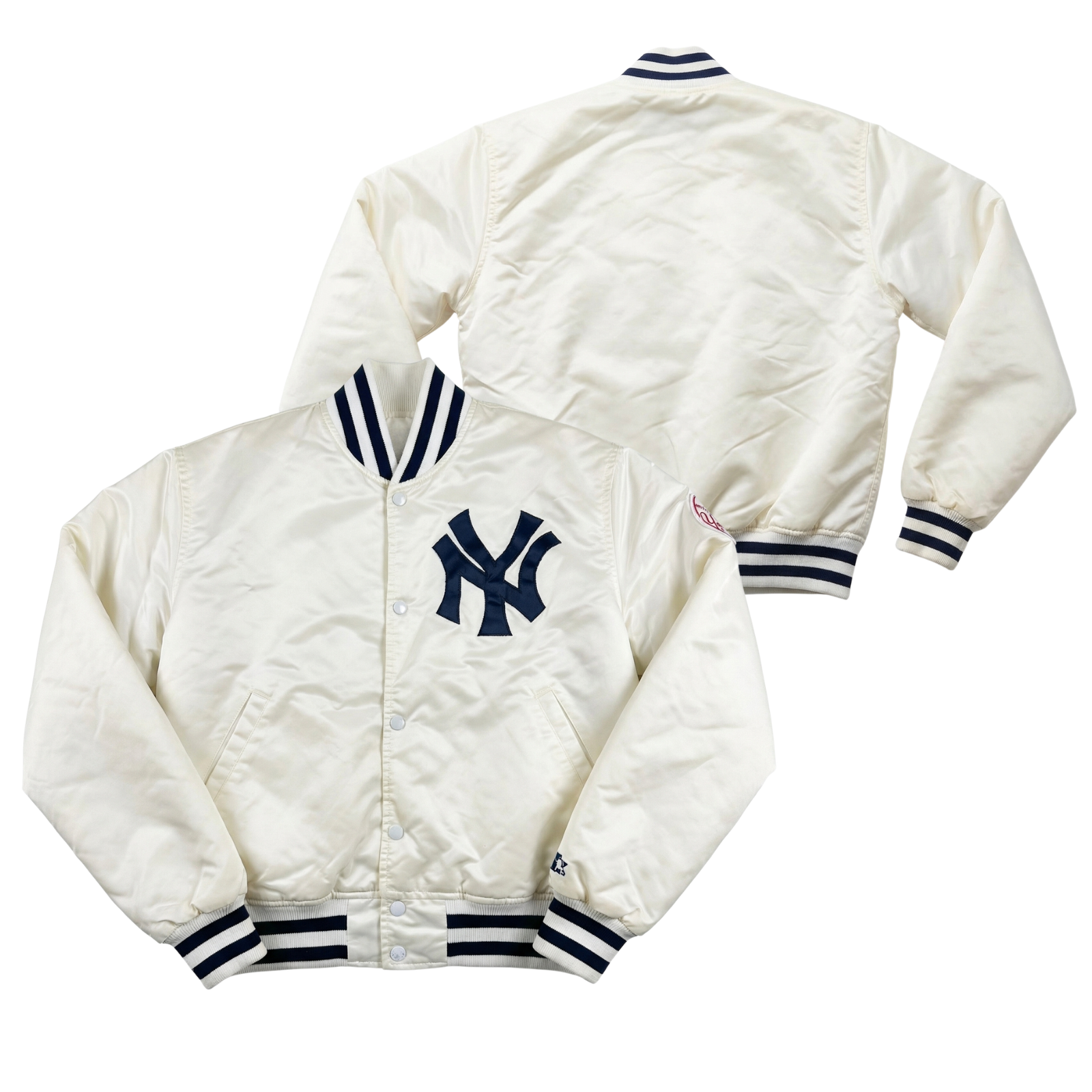 Yankees Throwback Satin Bomber – (Pre order Ships in 3-6 weeks)