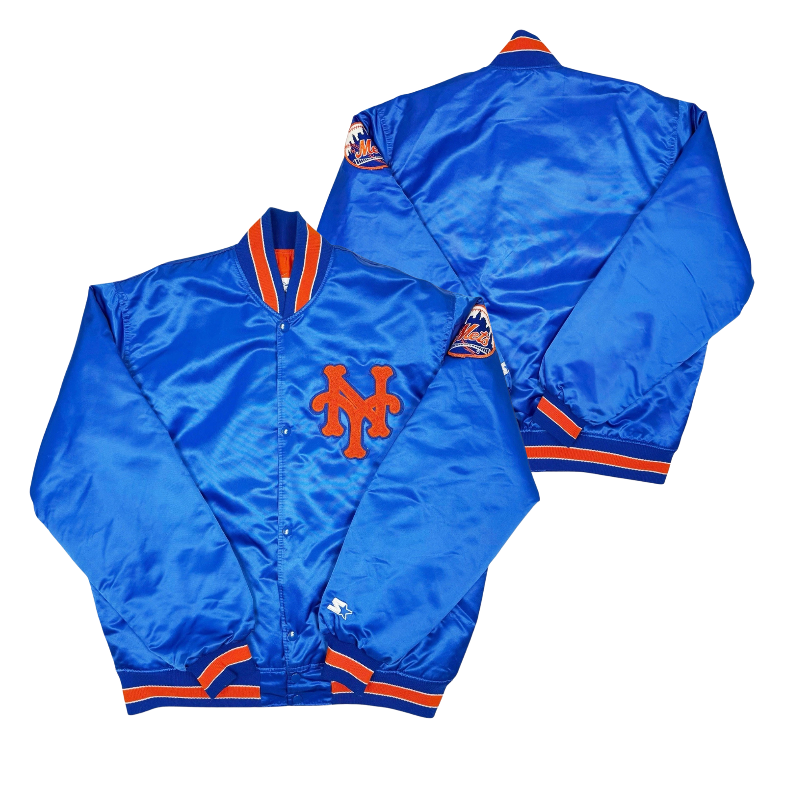 Mets Throwback Satin Bomber – (Pre order Ships in 3-6 weeks)