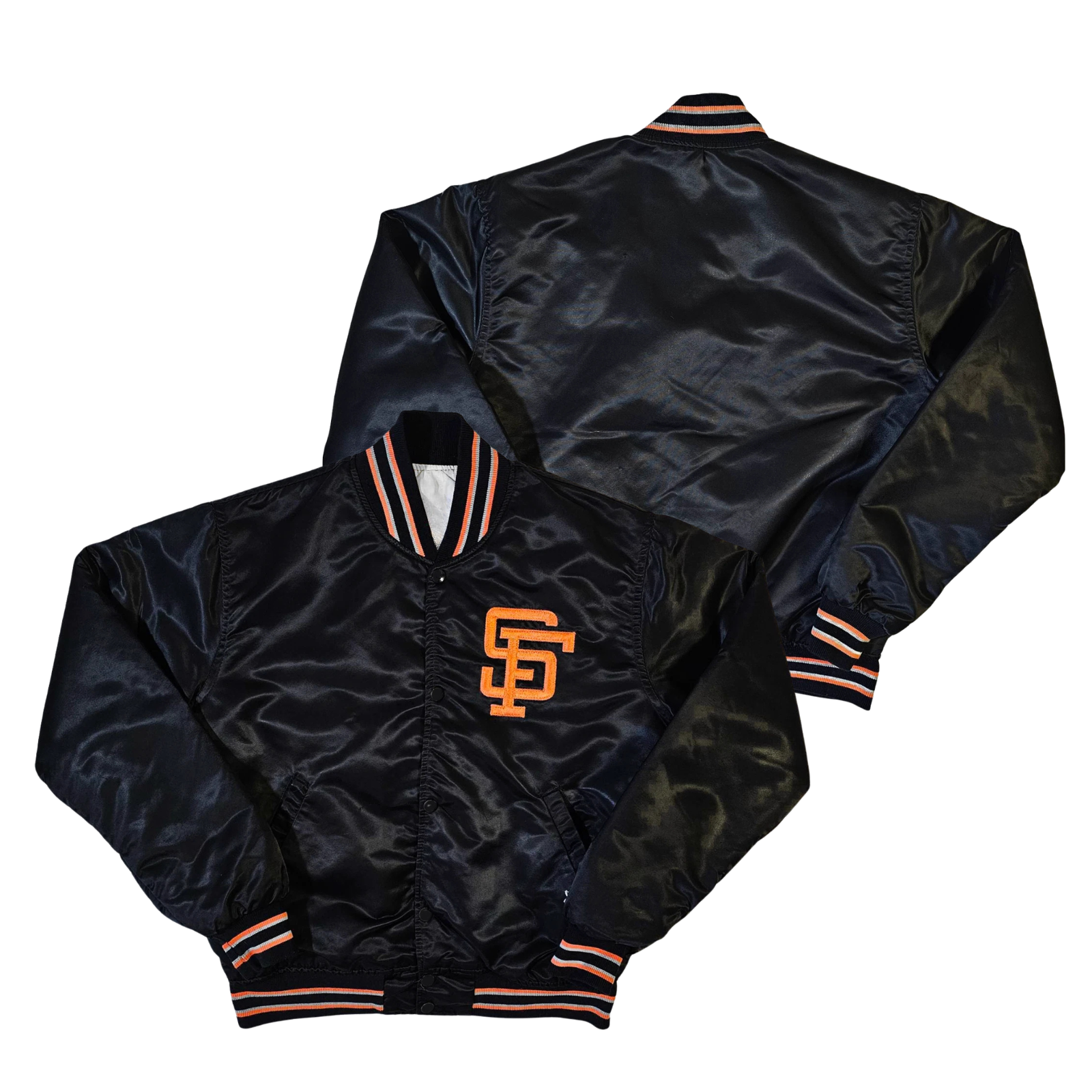 Giants Throwback Satin Bomber – (Pre order Ships in 3-6 weeks)