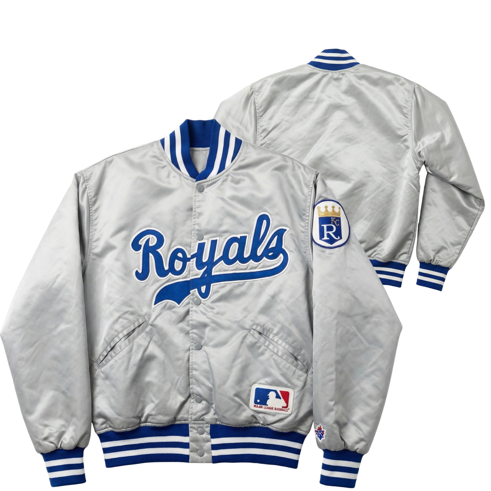 Royals Throwback Satin Bomber – (Pre order Ships in 3-6 weeks)