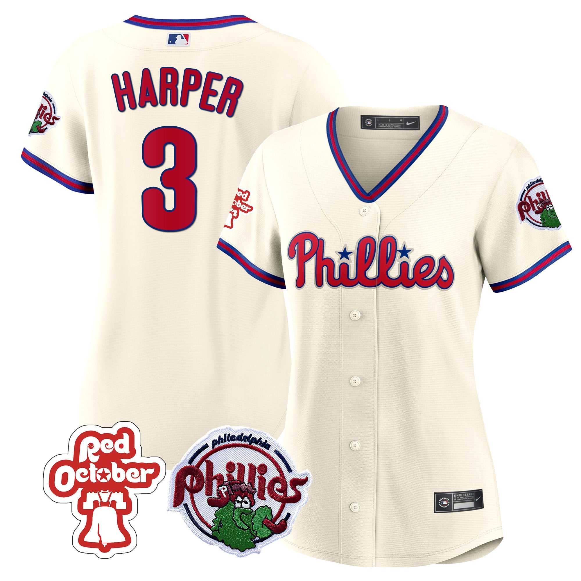 Women’s Philadelphia Red October Patch Jersey